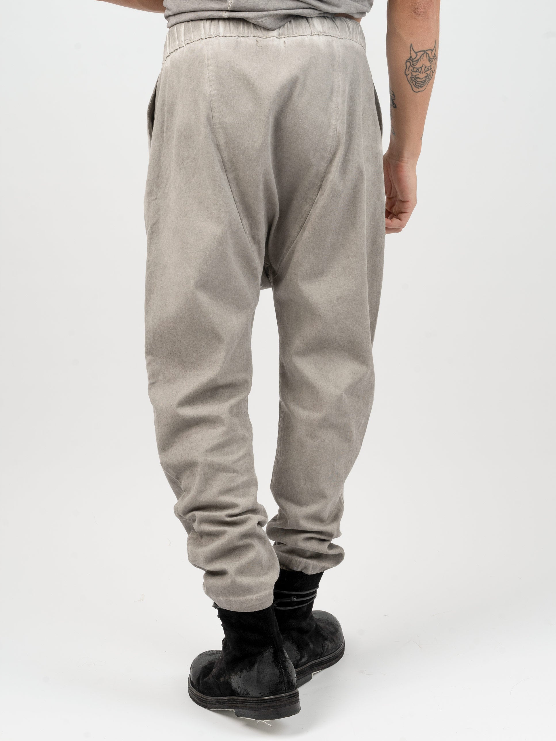 Drop Crotch Drill Cotton Pants - INN7