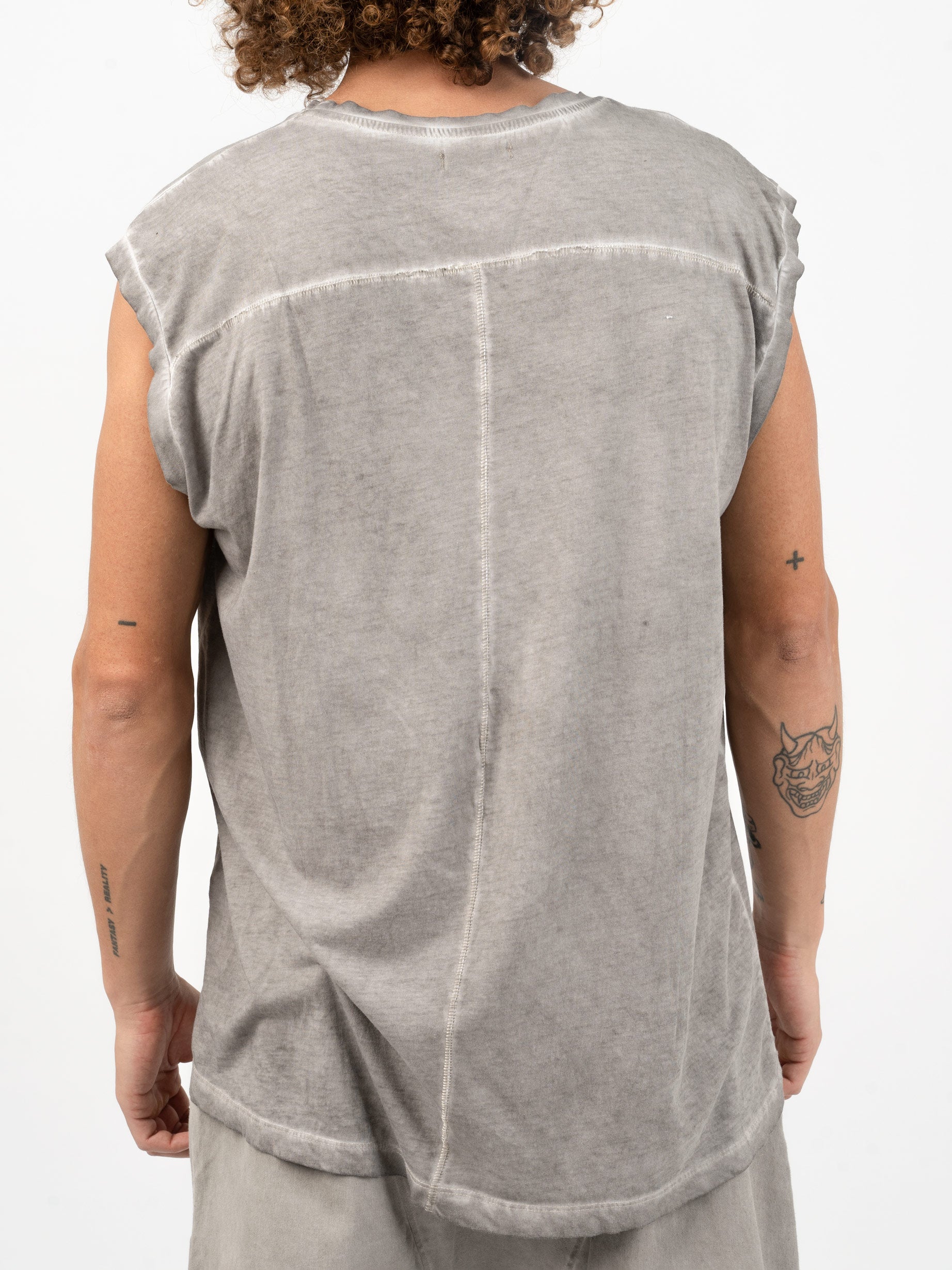 Raw Edge Cotton Tank Top - INN7