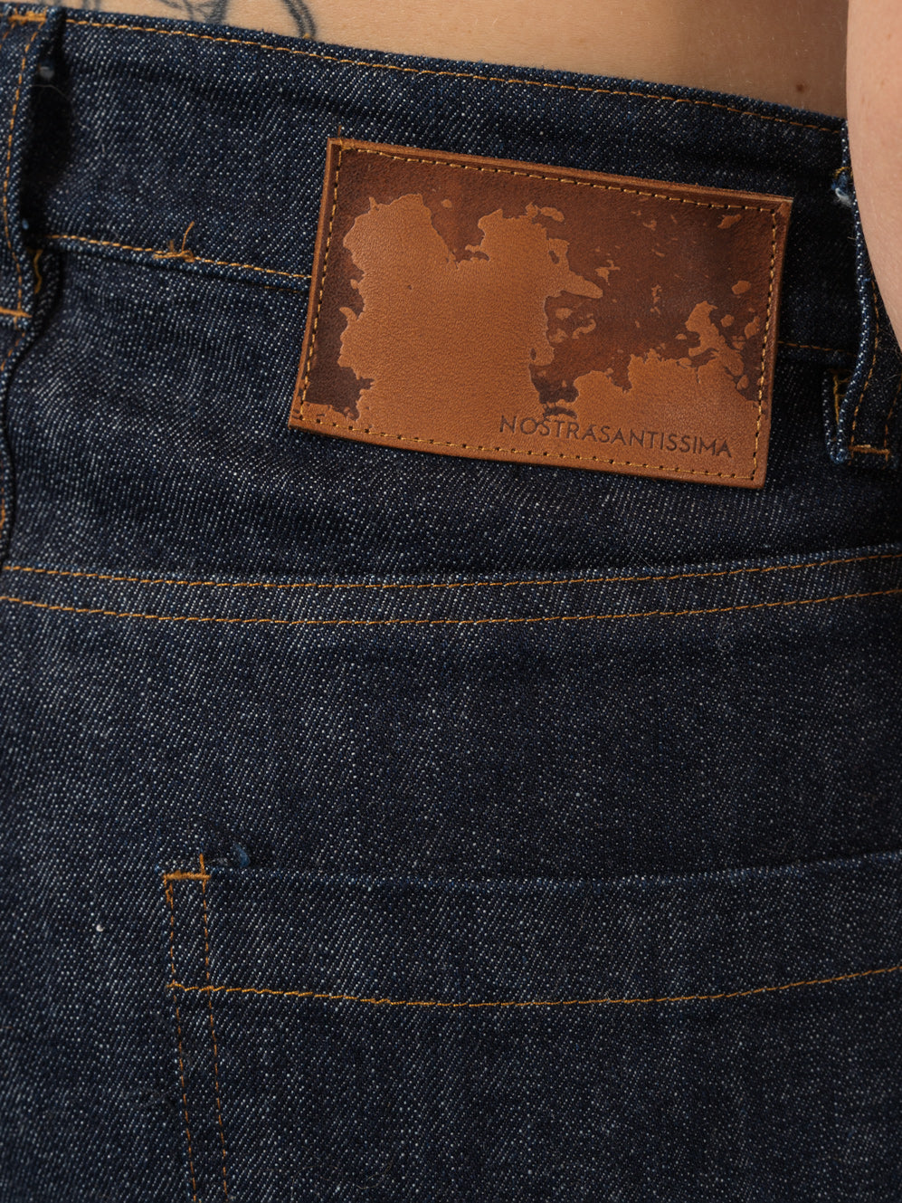 Wide-Leg Denim Pants