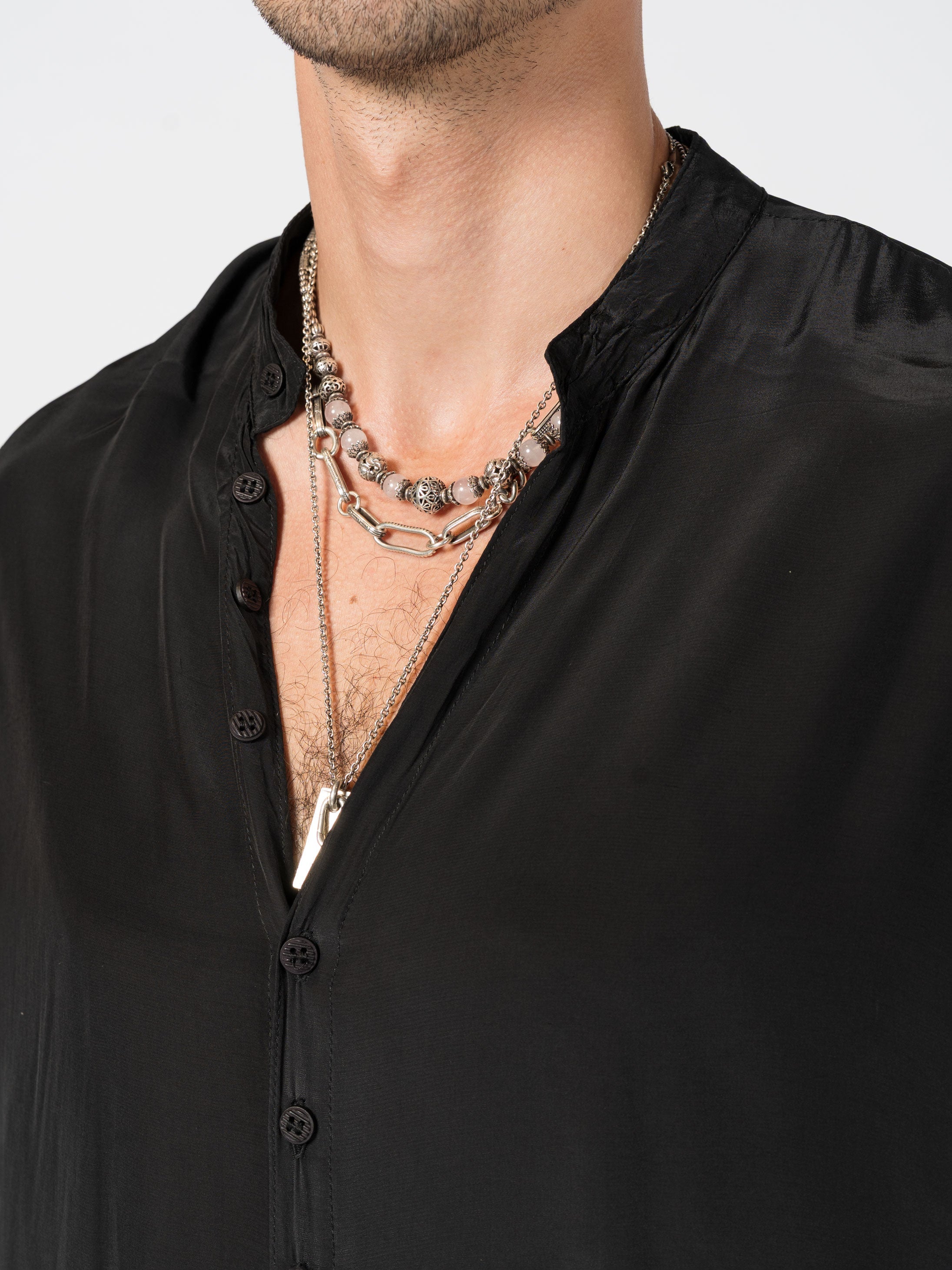 Silk Button-Up Shirt