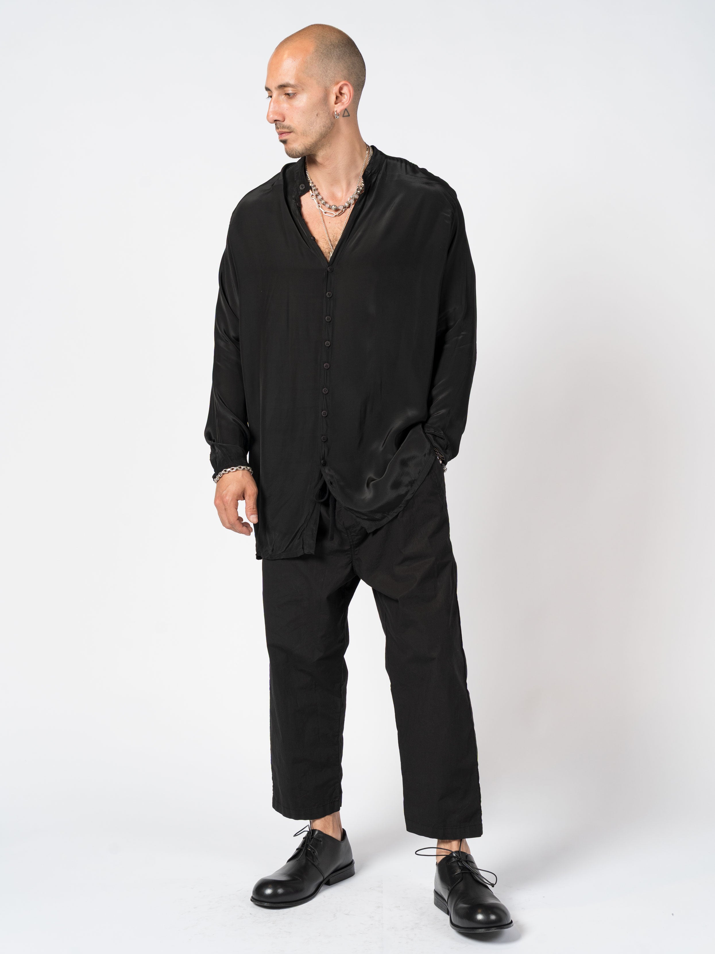 Silk Button-Up Shirt