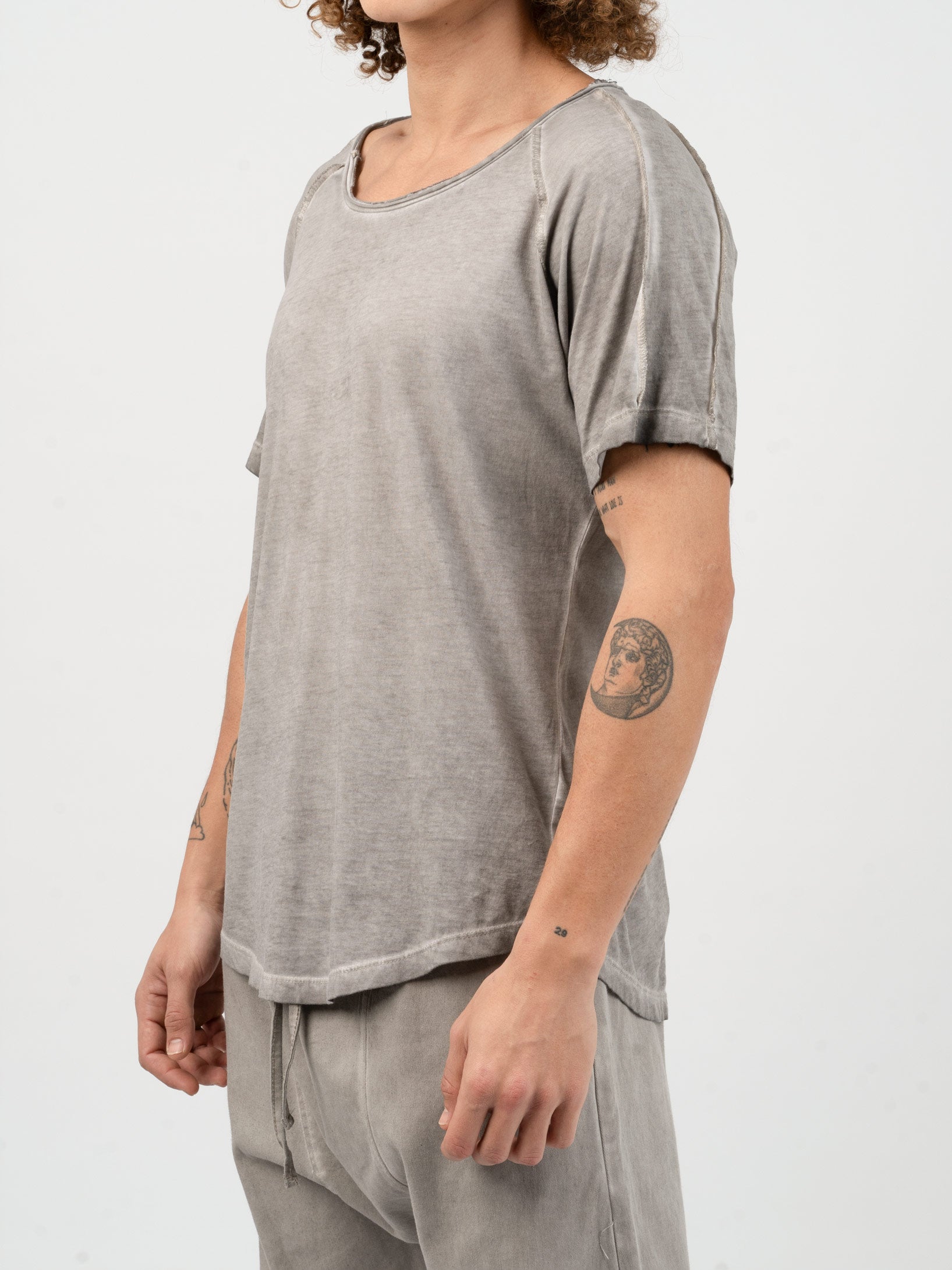 Raw Edge Cotton T-Shirt - INN7