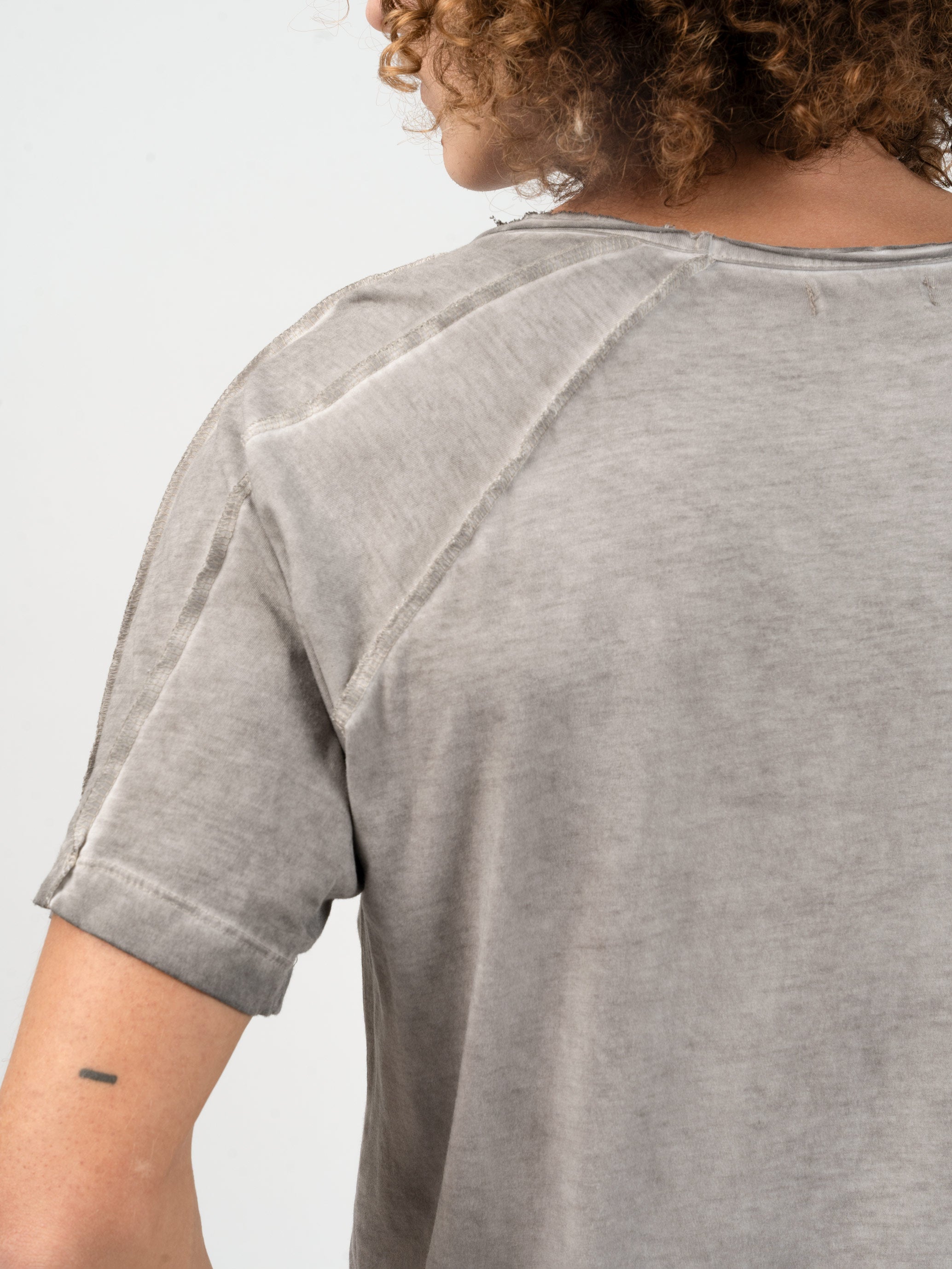 Raw Edge Cotton T-Shirt - INN7
