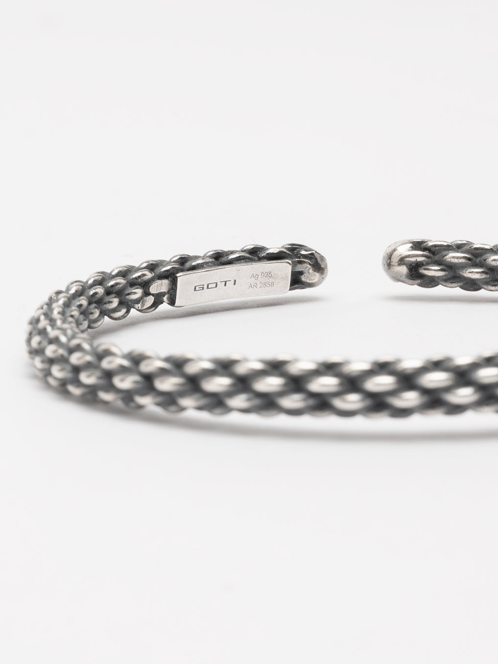 Braided Silver Cuff Bracelet