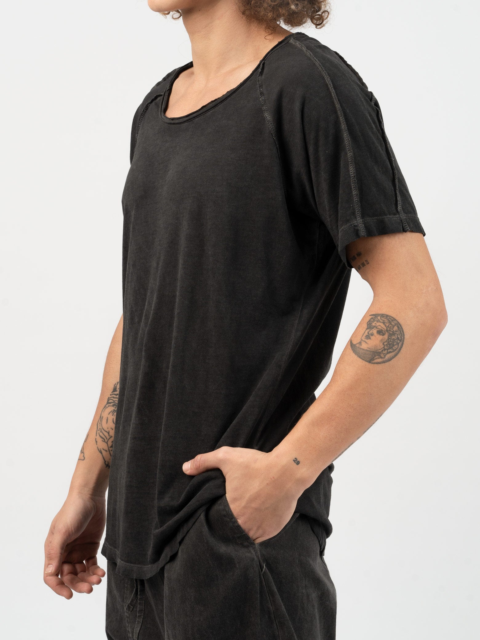 Raw Edge Cotton T-Shirt - INN7