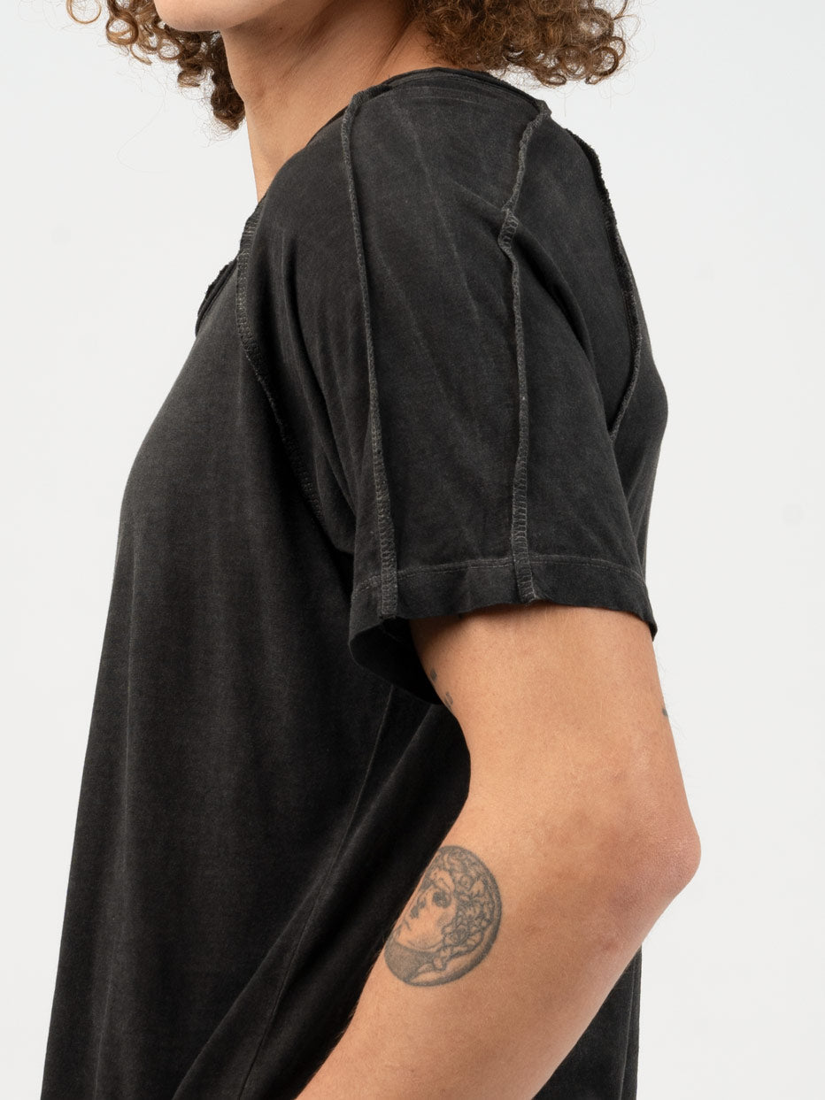 Raw Edge Cotton T-Shirt - INN7