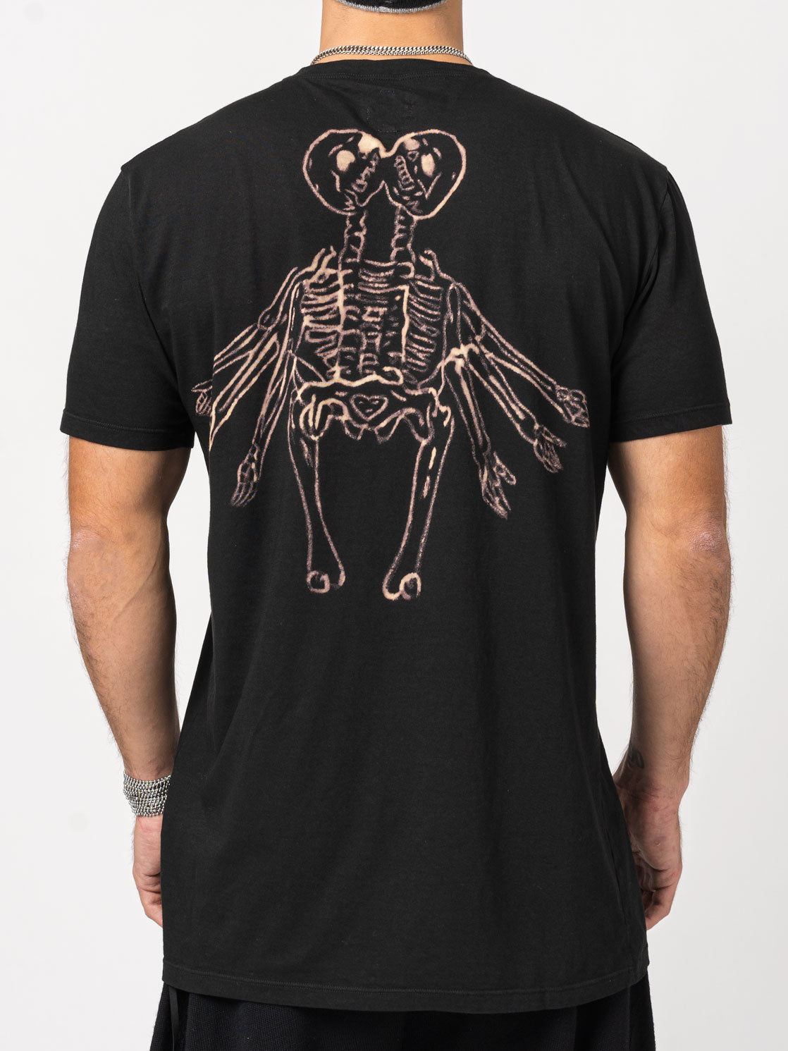 Handmade Skeleton Print T-Shirt - INN7