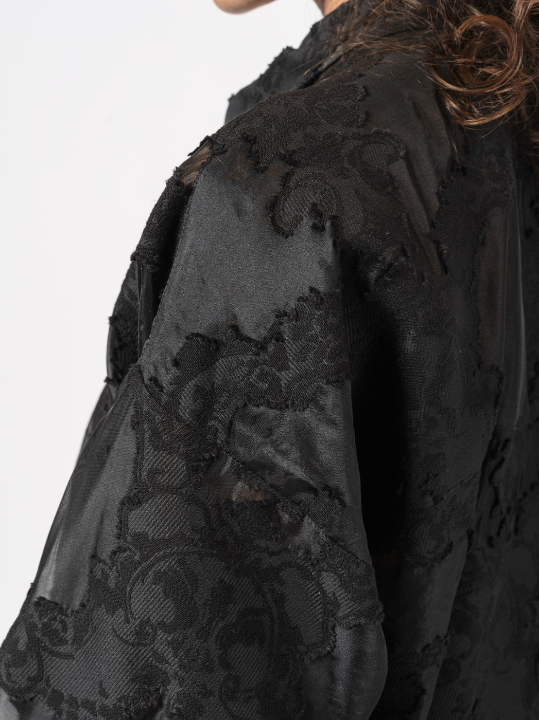 Jacquard Patchwork Long Jacket