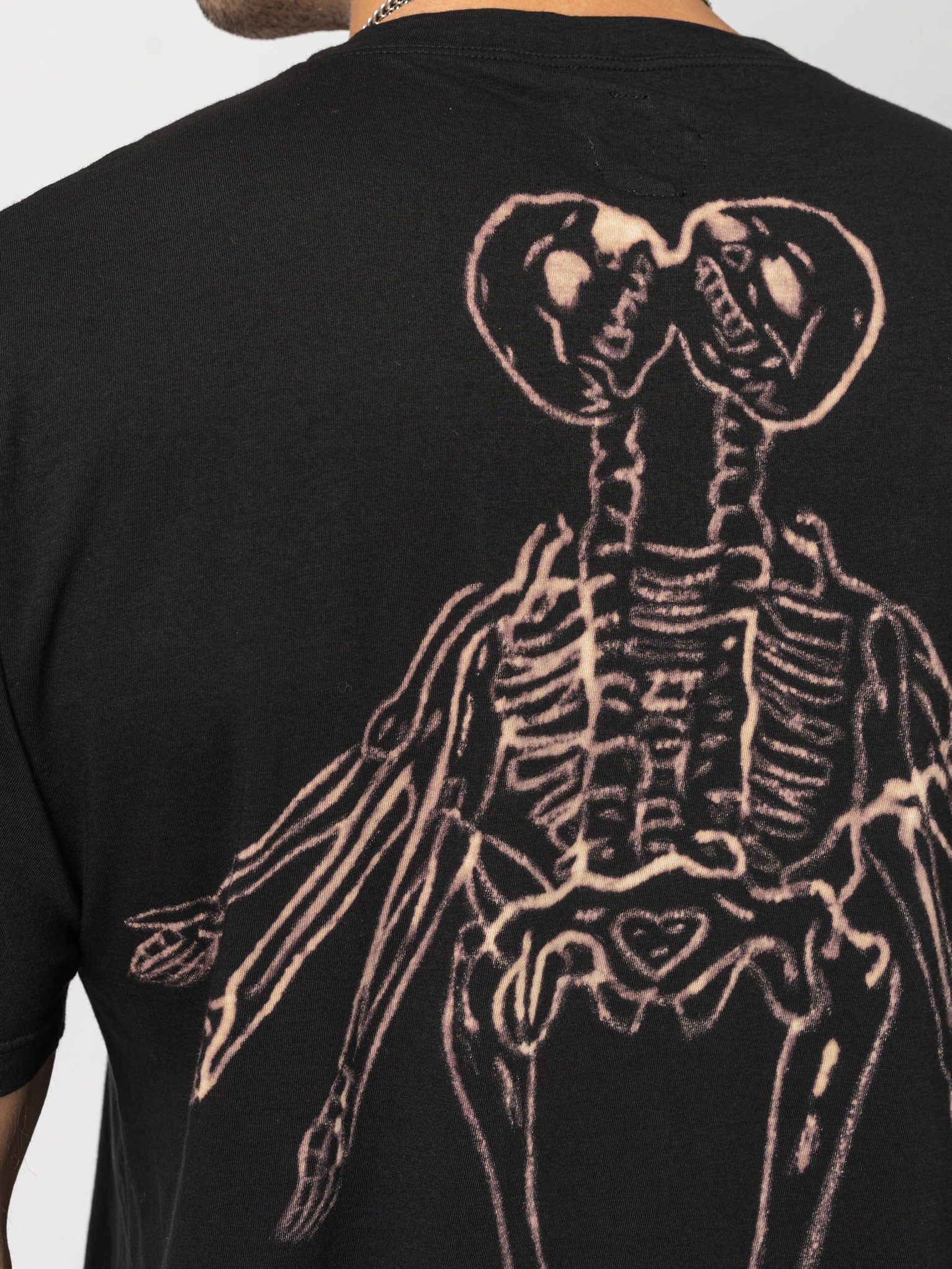 Handmade Skeleton Print T-Shirt - INN7