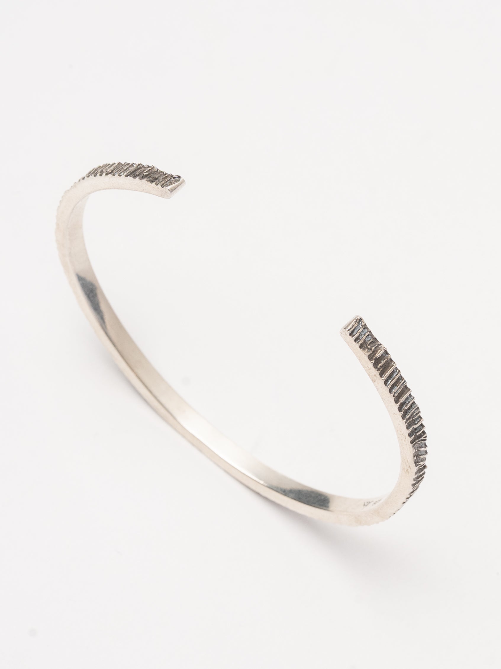 Sterling Silver Textured Cuff Bracelet - INN7