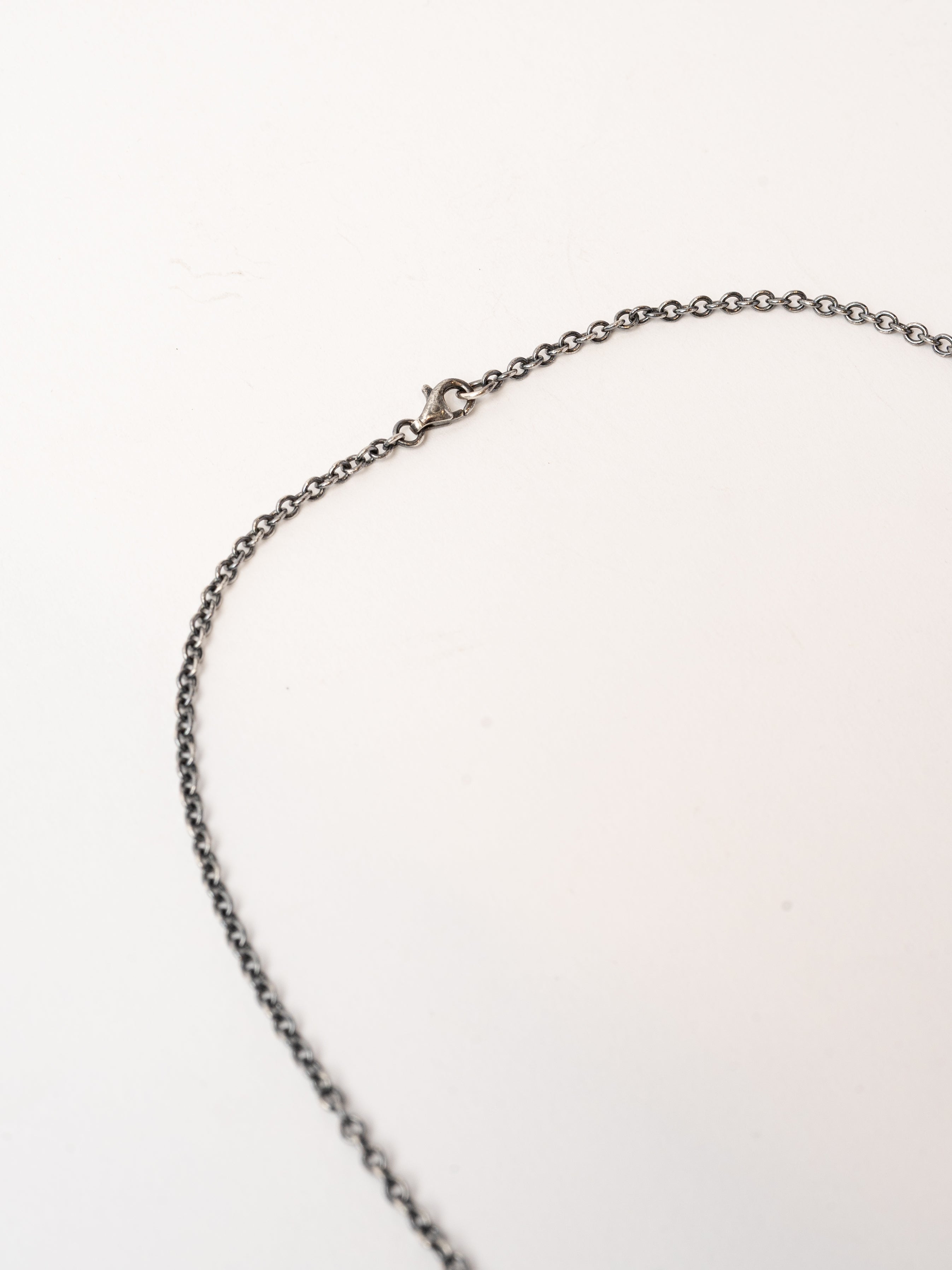 Tag Necklace with Black Diamonds - INN7