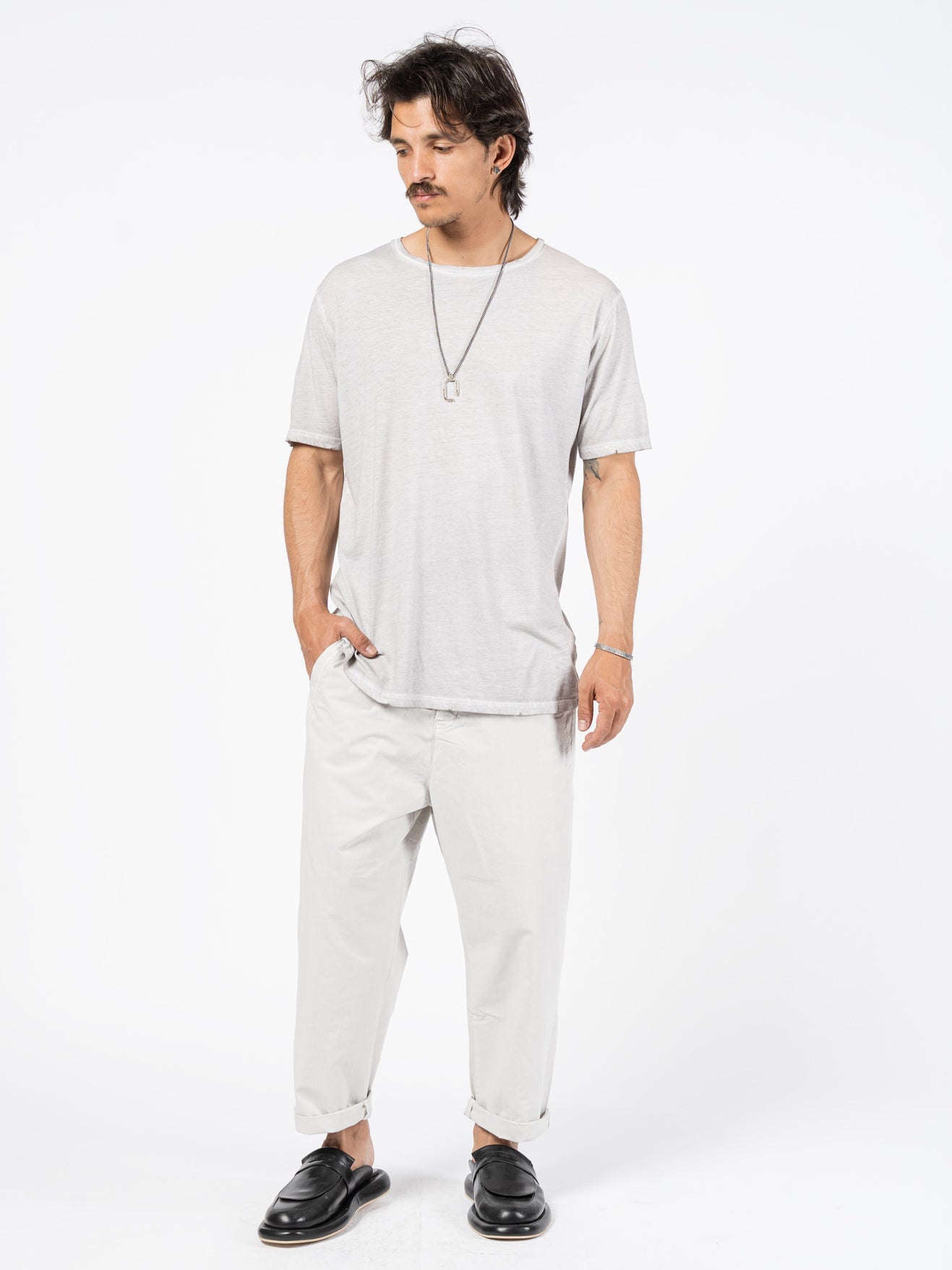 Washed Cotton T-Shirt - INN7