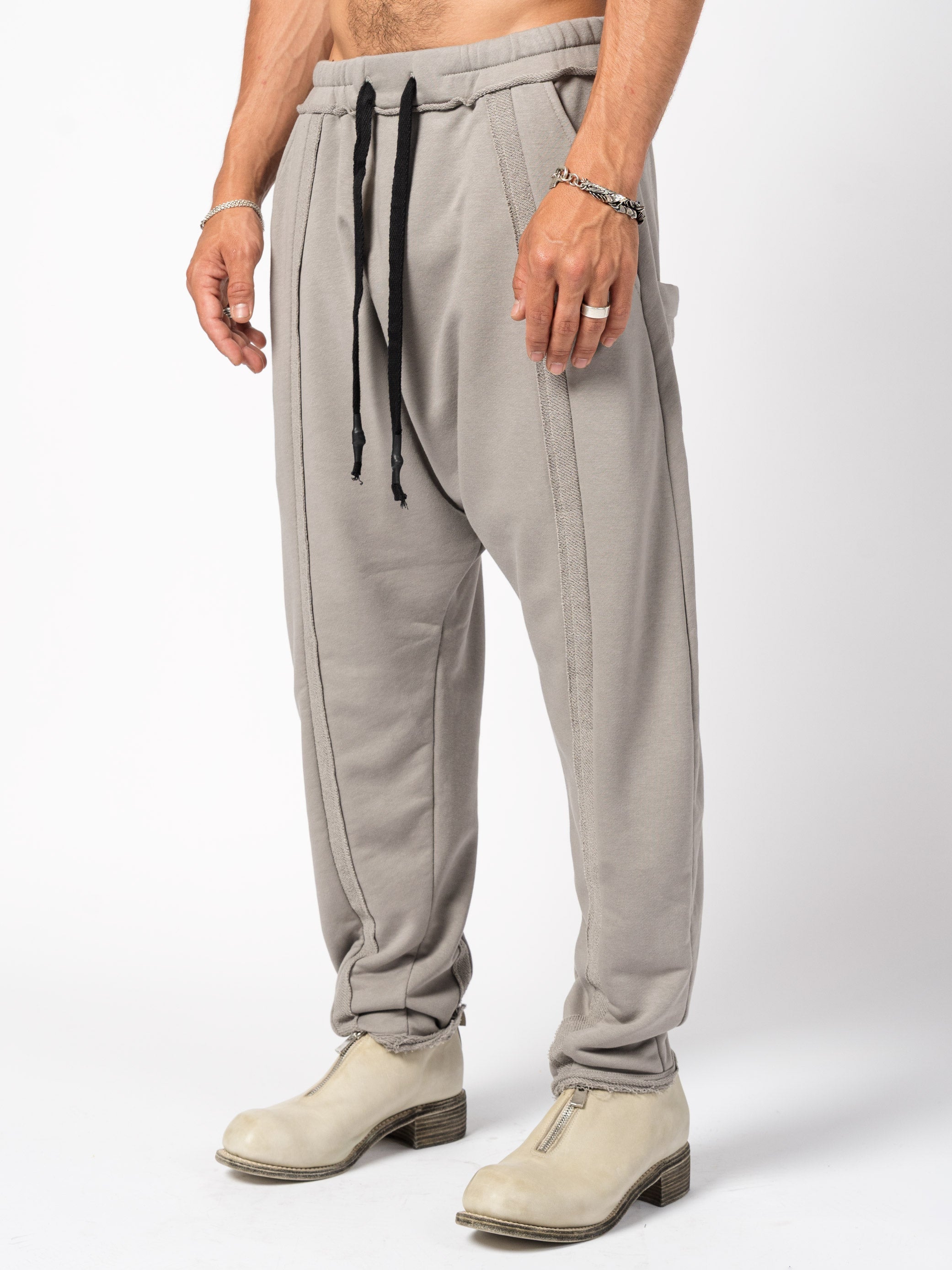 Sweatpants with Exposed Seams