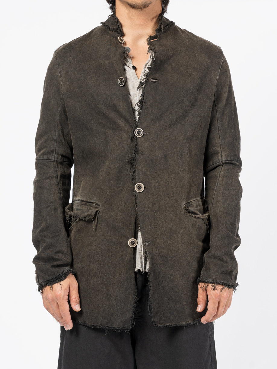 Frayed Edge Cotton Blazer - INN7