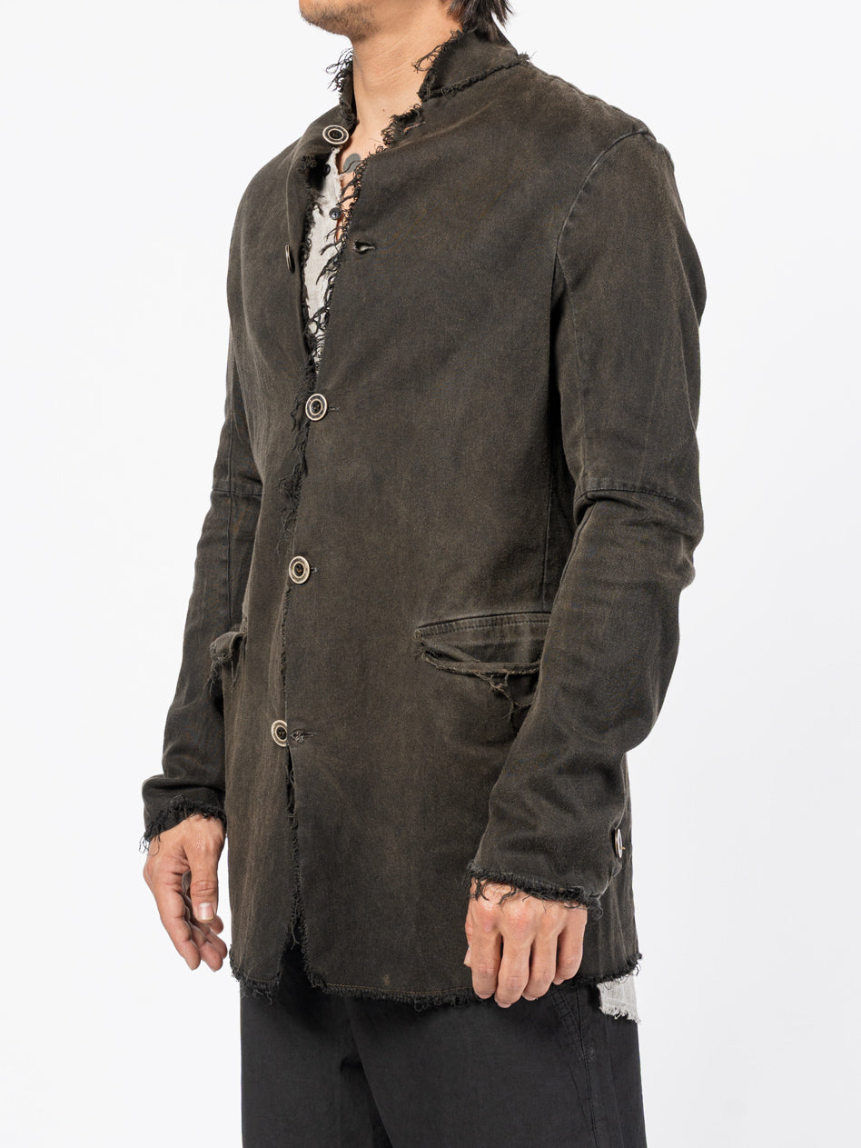 Frayed Edge Cotton Blazer - INN7