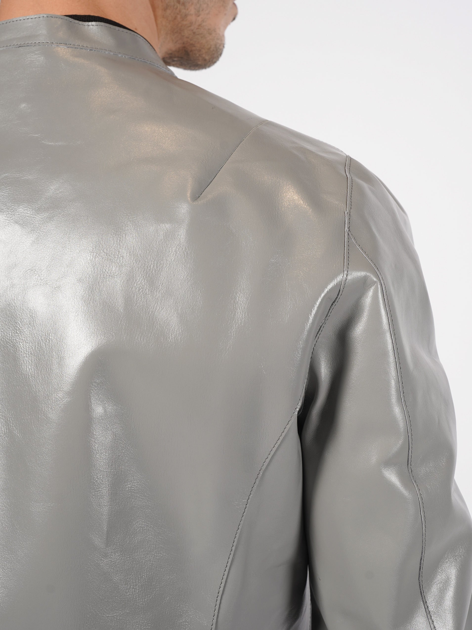 Zip Leather Jacket - INN7