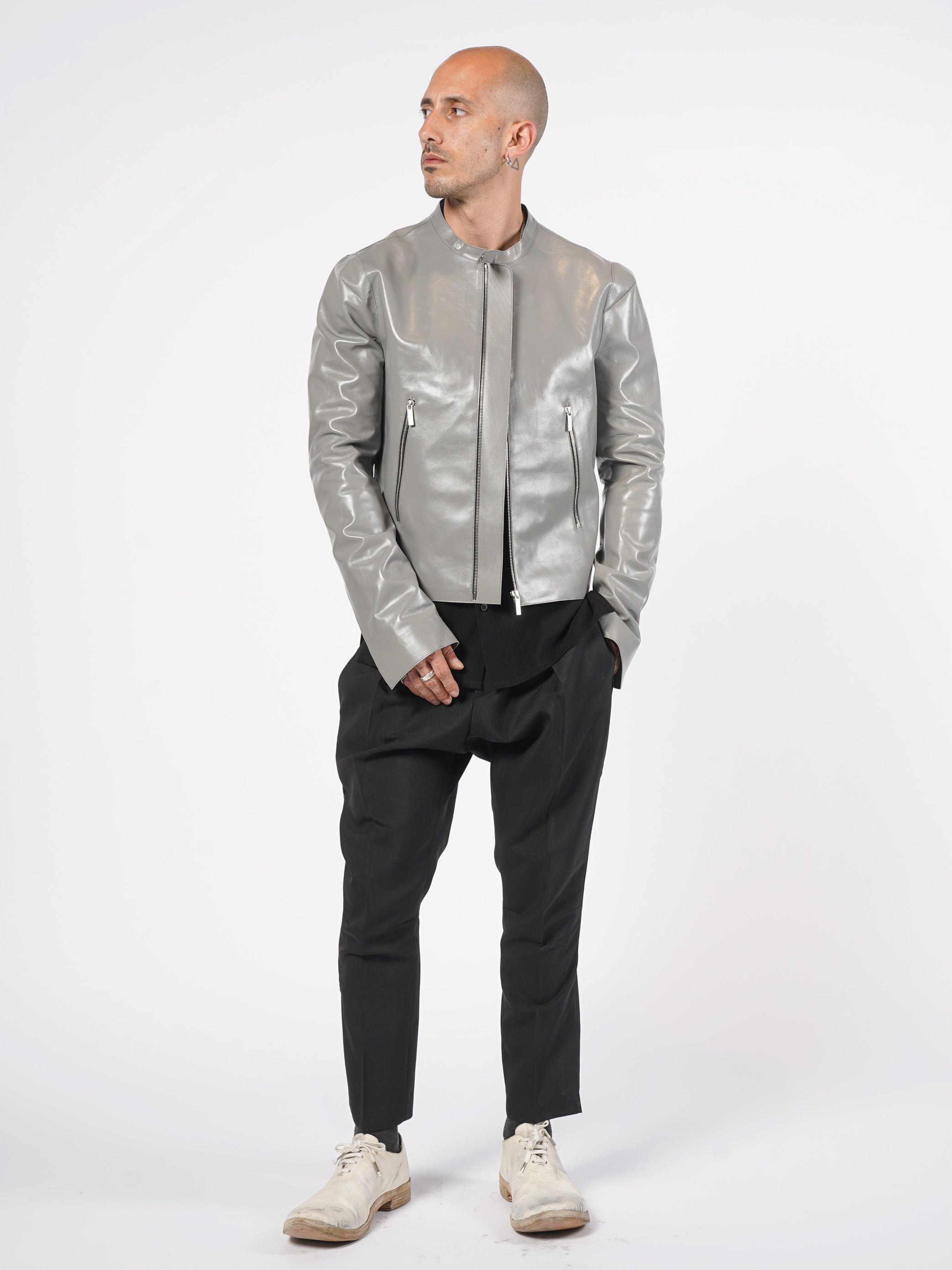 Zip Leather Jacket - INN7