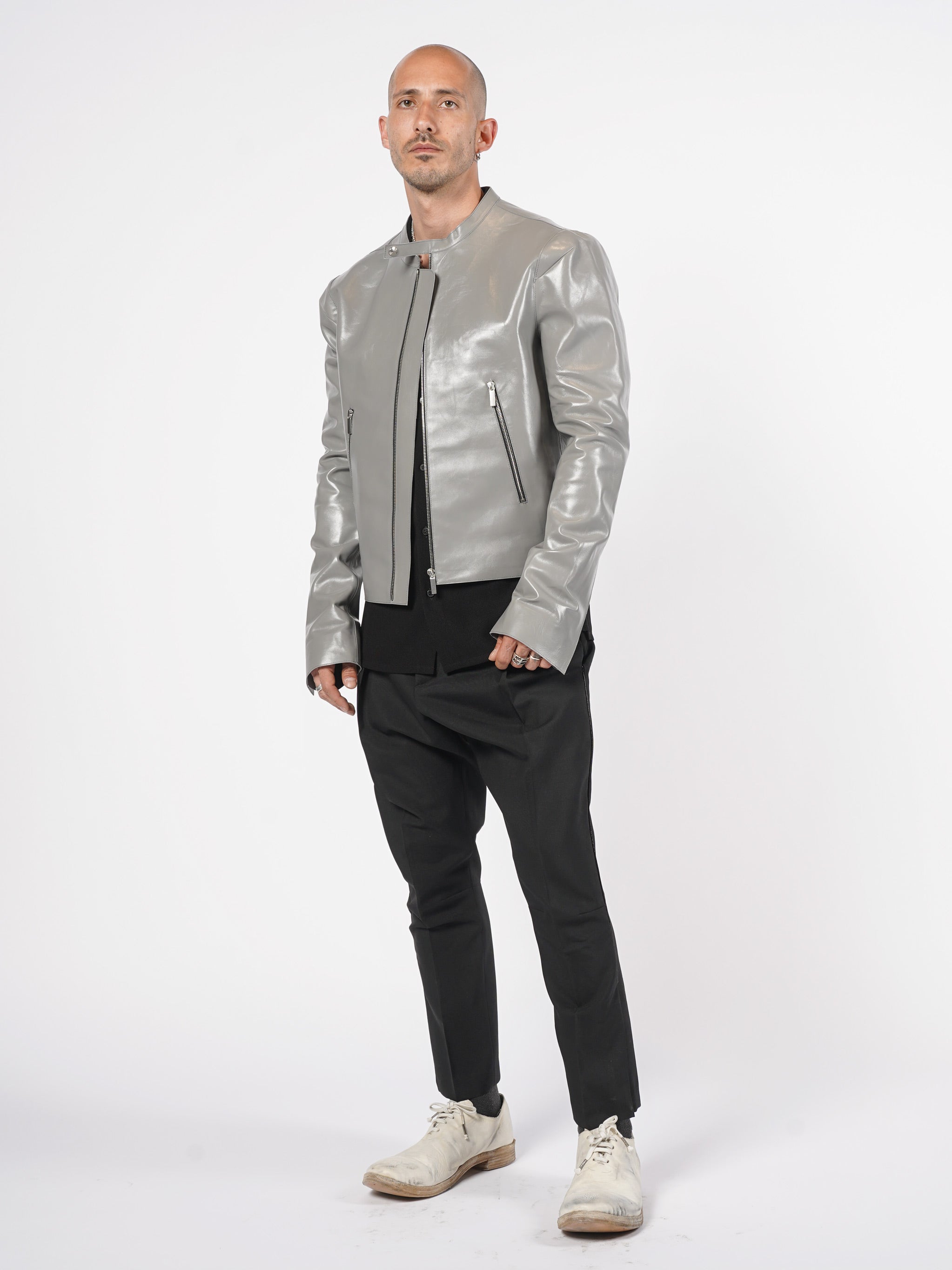 Zip Leather Jacket - INN7