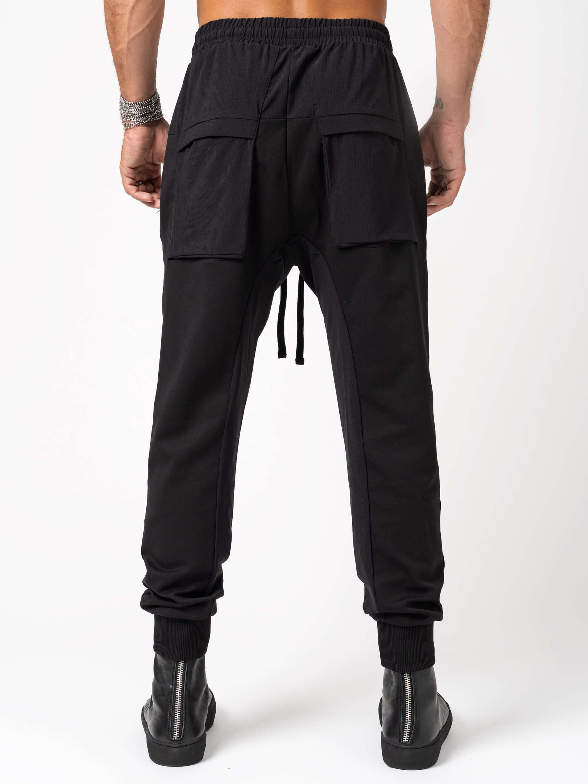 Matmix drop crotch trousers