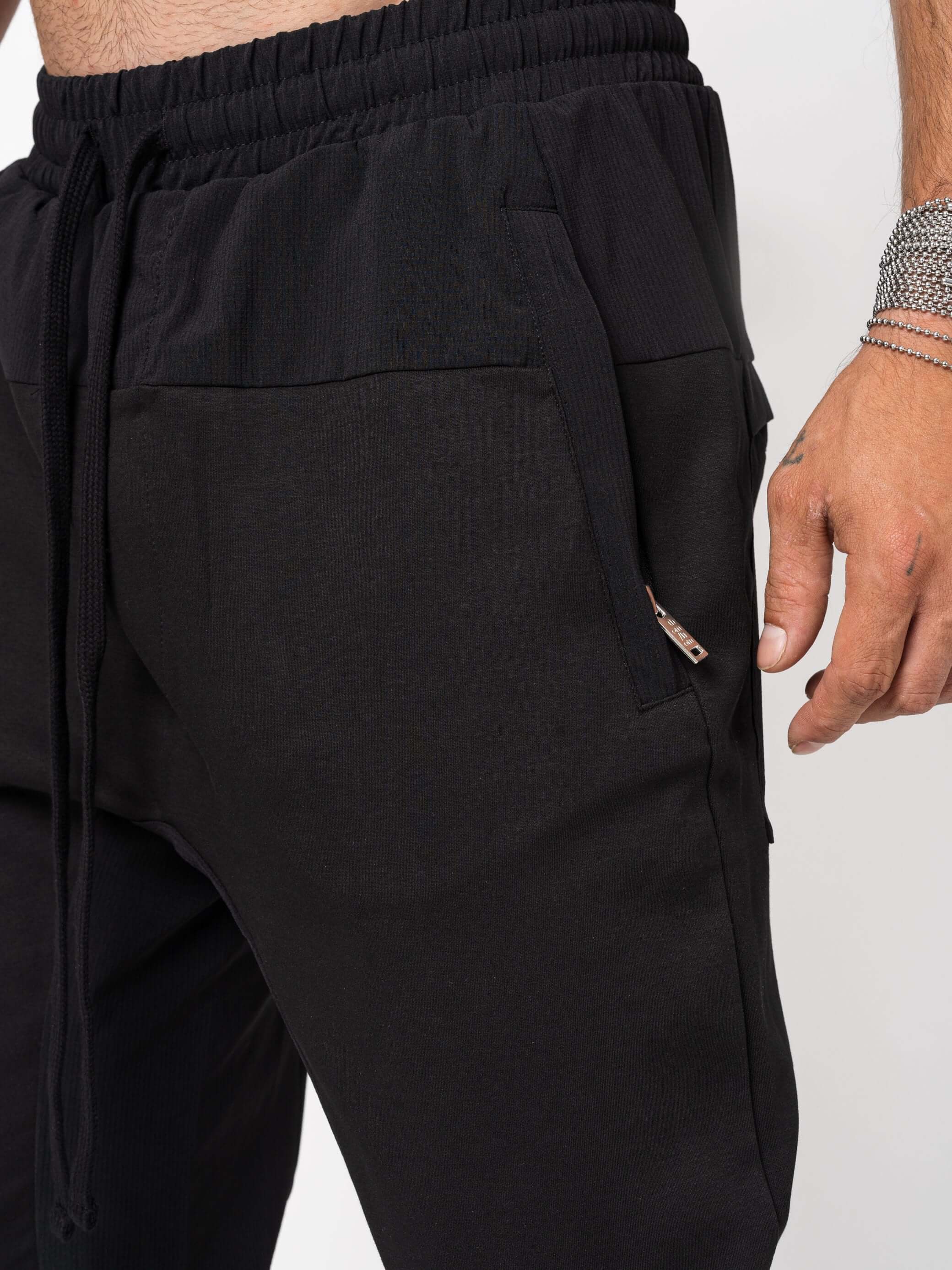 Matmix drop crotch trousers