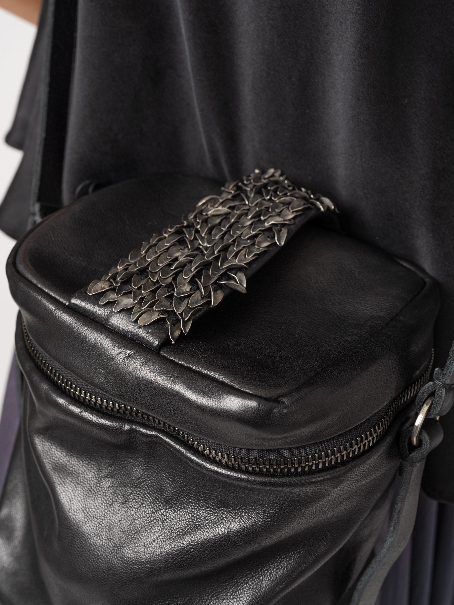 Leather Bag with 925 Silver Details