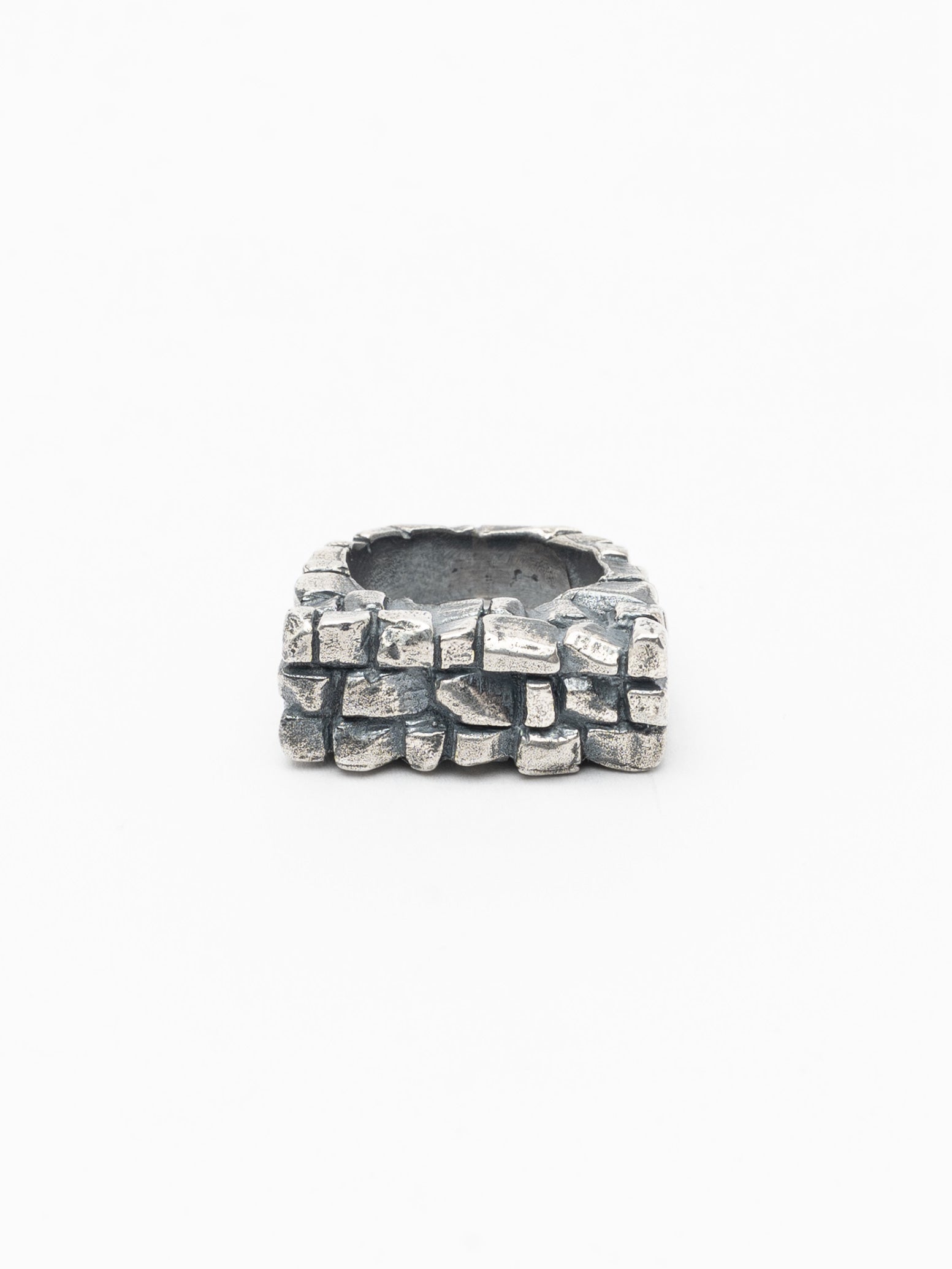Silver Cobblestone Ring