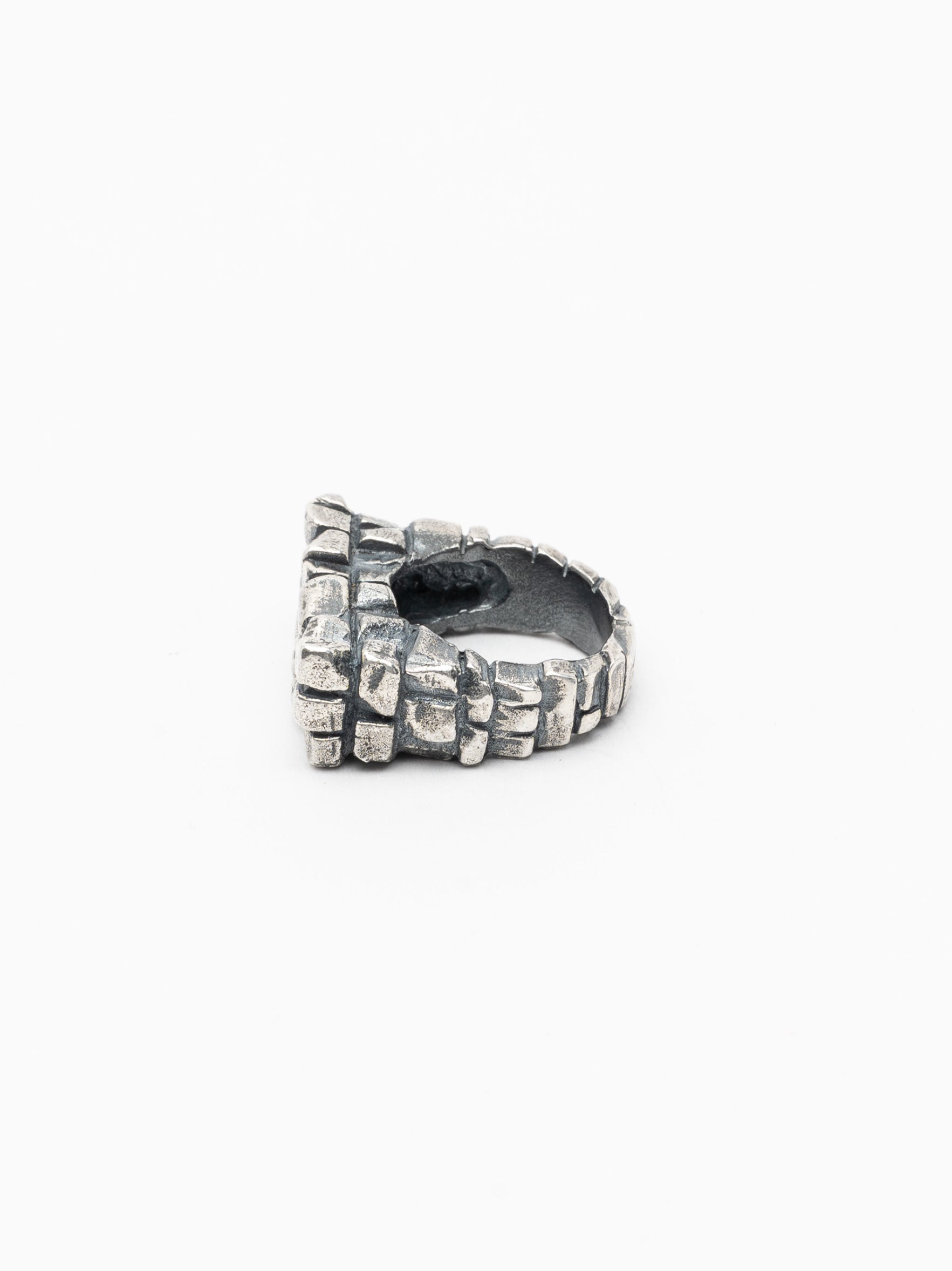 Silver Cobblestone Ring