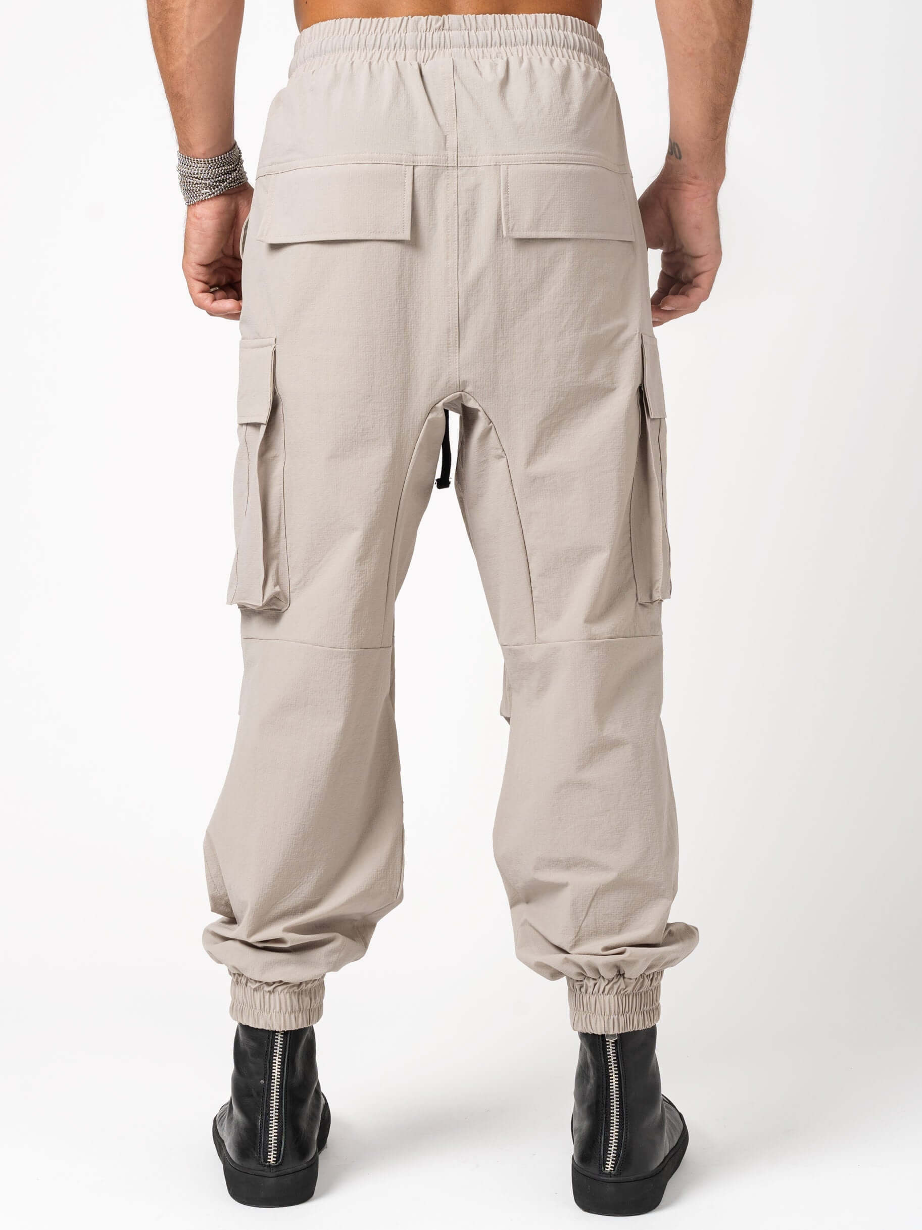 Wide fit cargo trousers