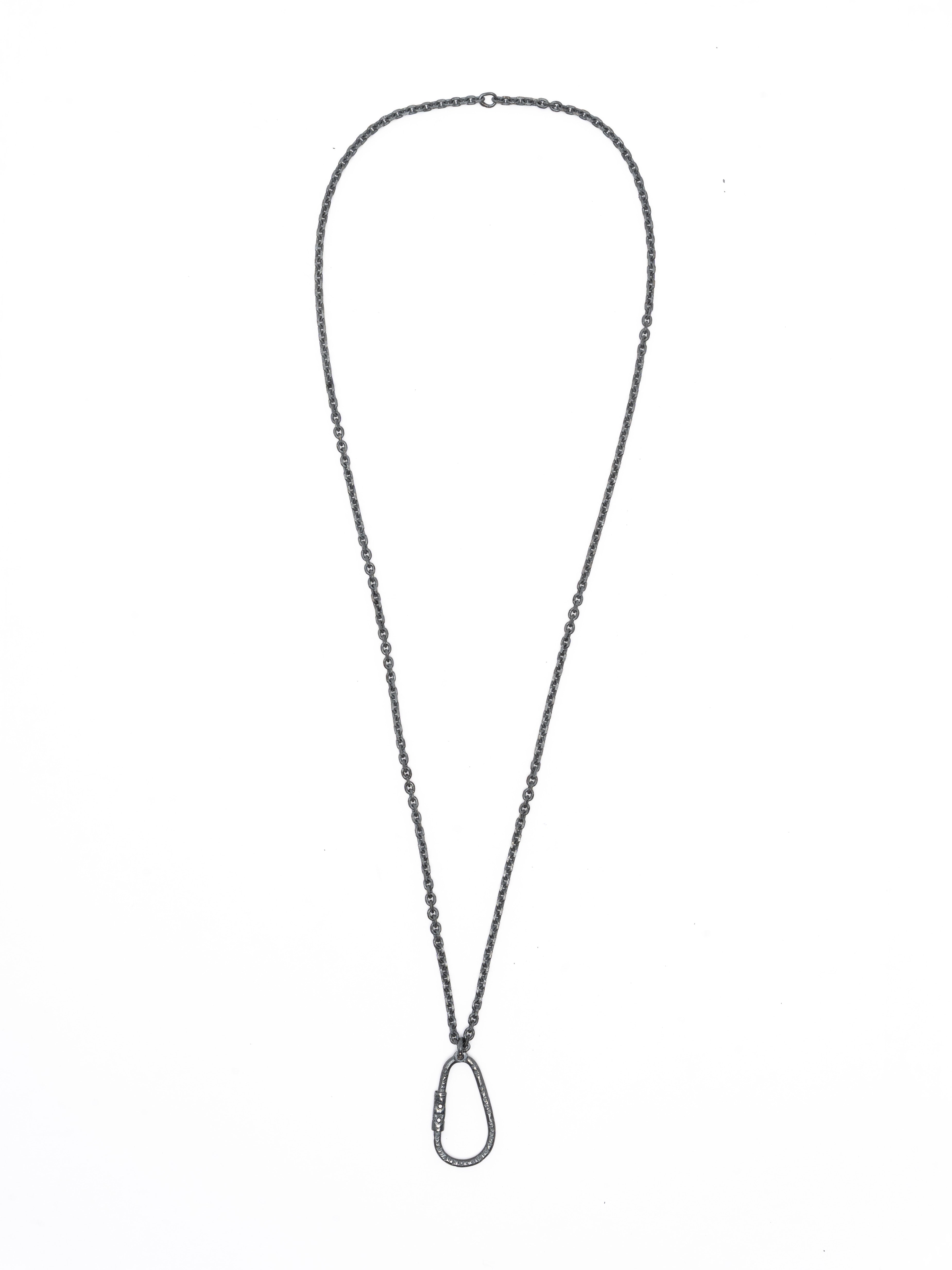 Necklace with Clasp and Natural Diamonds