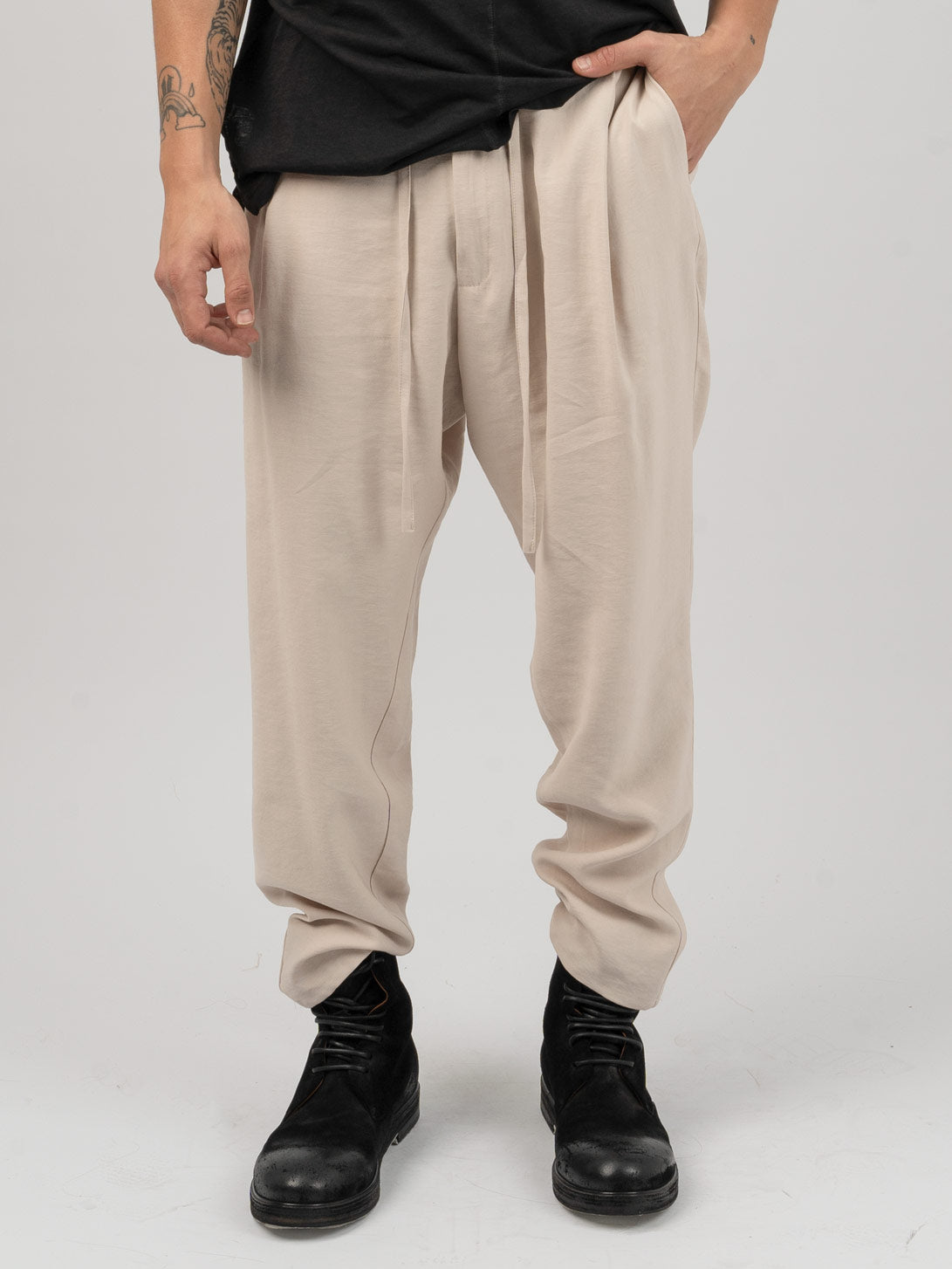 Drawstring Tapered Trousers - INN7