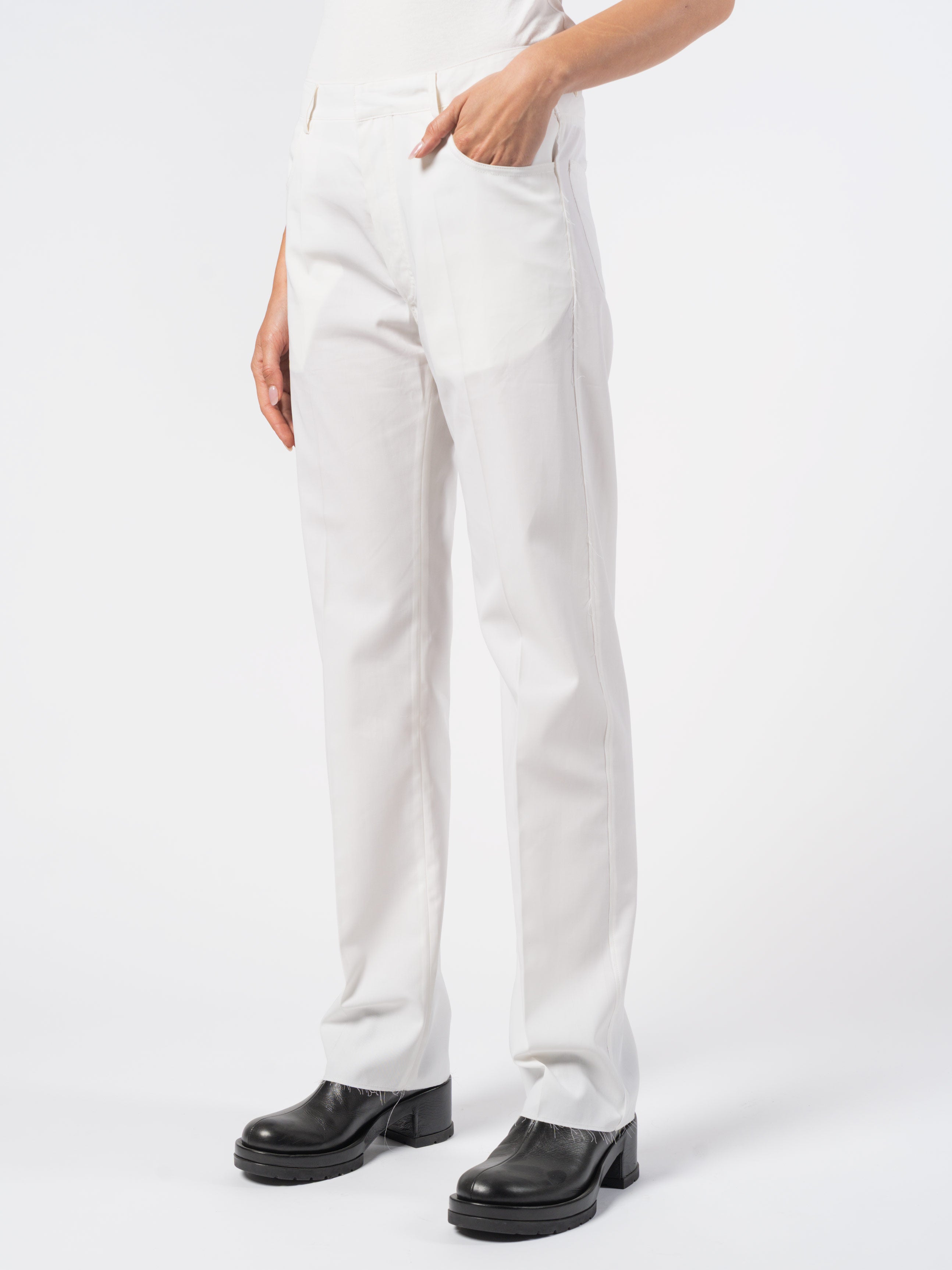 Relaxed Cotton Trousers - INN7