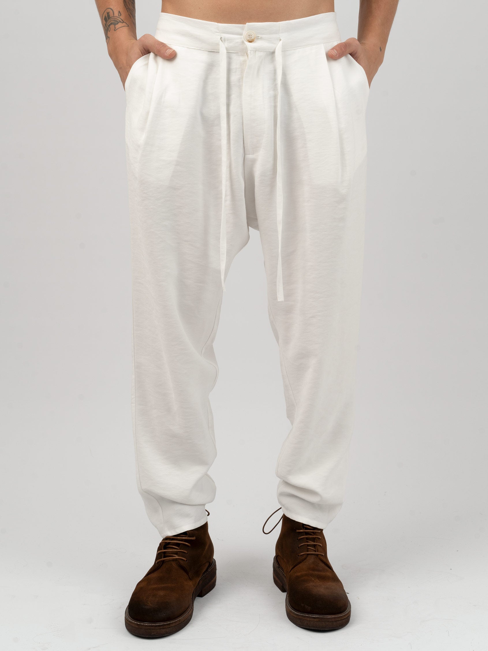 Drawstring Tapered Trousers - INN7
