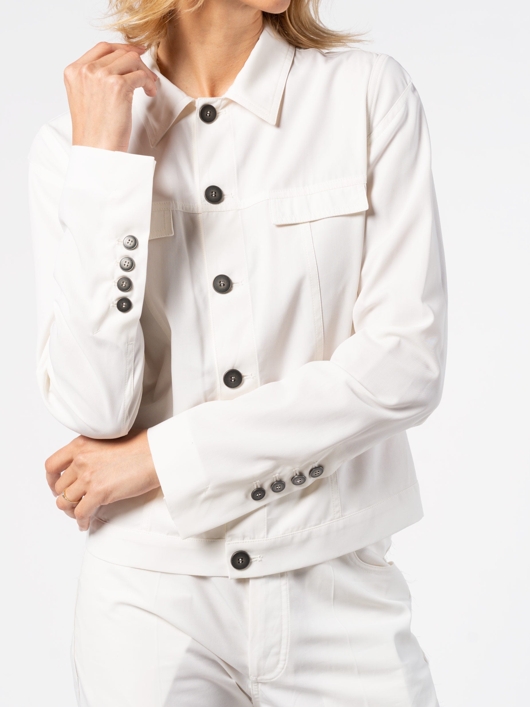 Cropped Structured Jacket - INN7