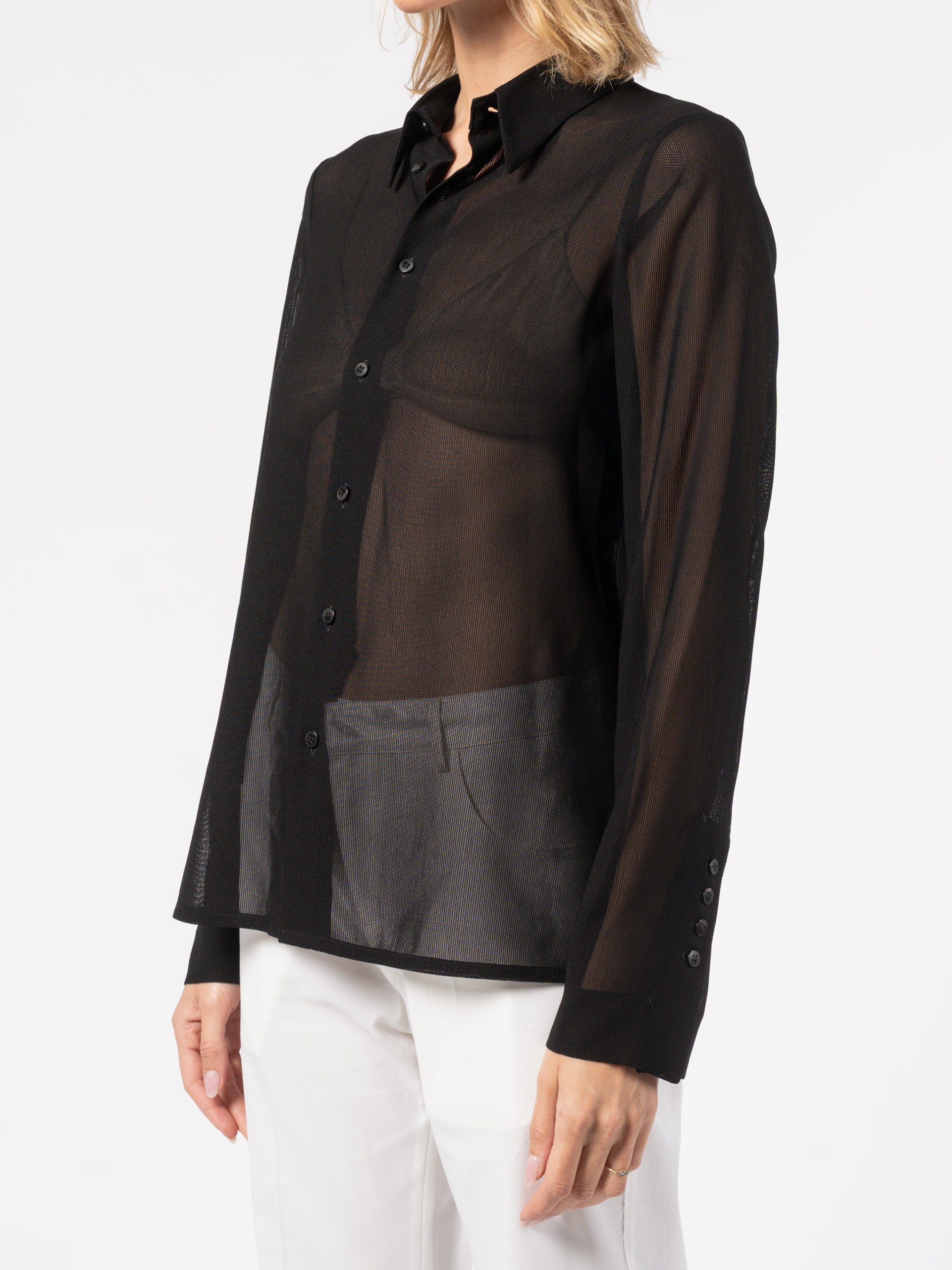 Sheer Textured Shirt - INN7