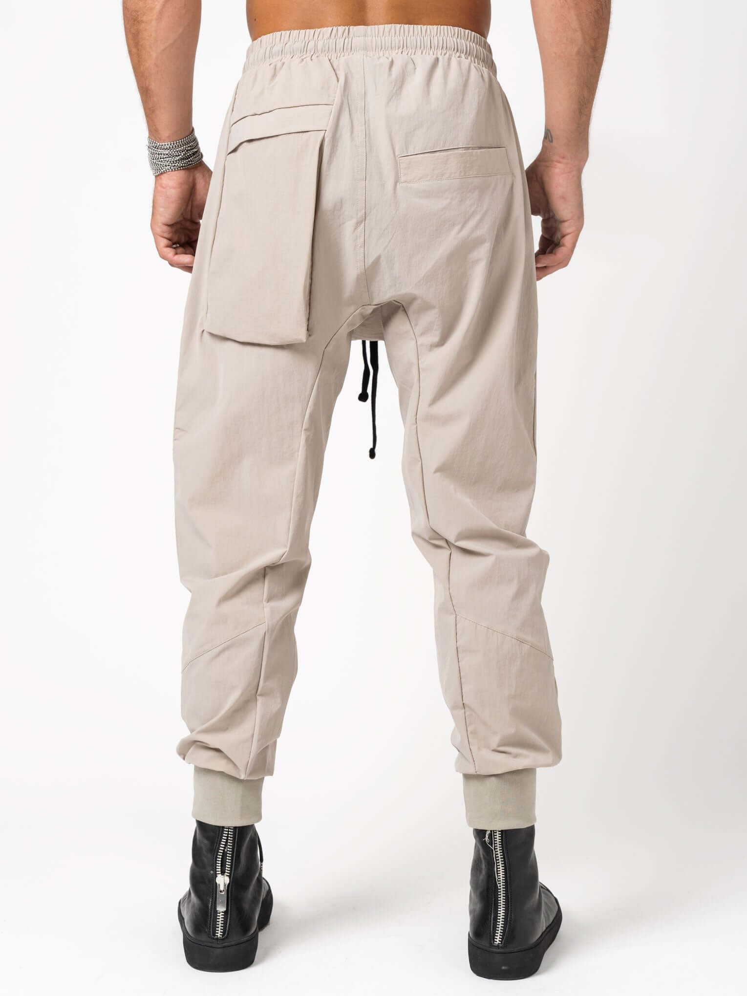 Drop crotch trousers