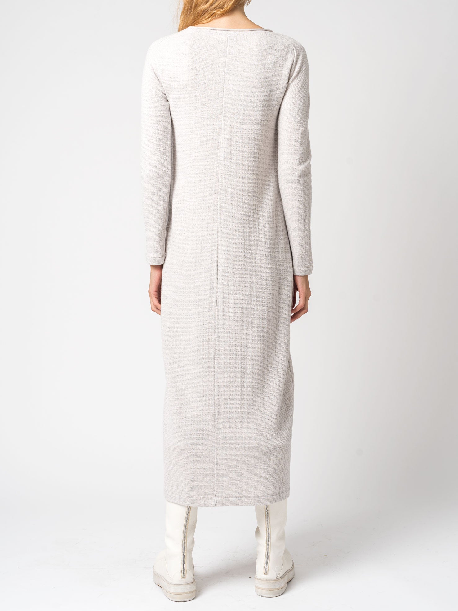 Micro-Patterned Jacquard Knitted Long Dress