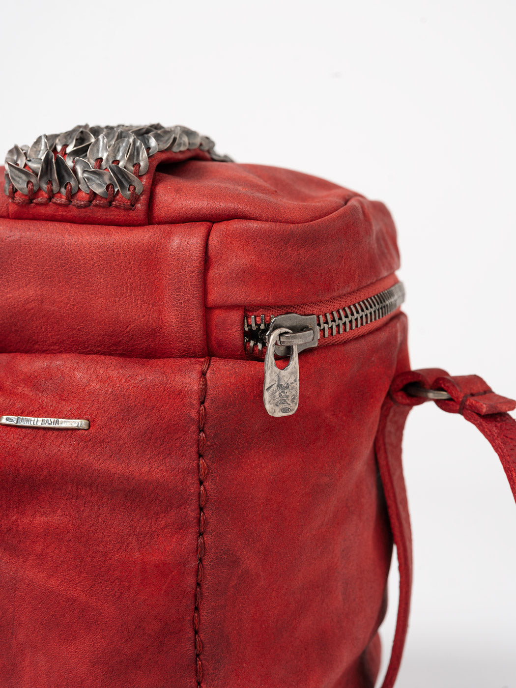 Leather Bag with 925 Silver Details