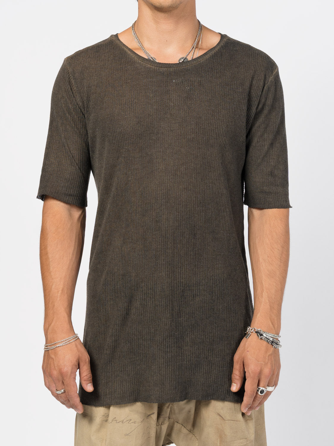 Ribbed Cotton Tee