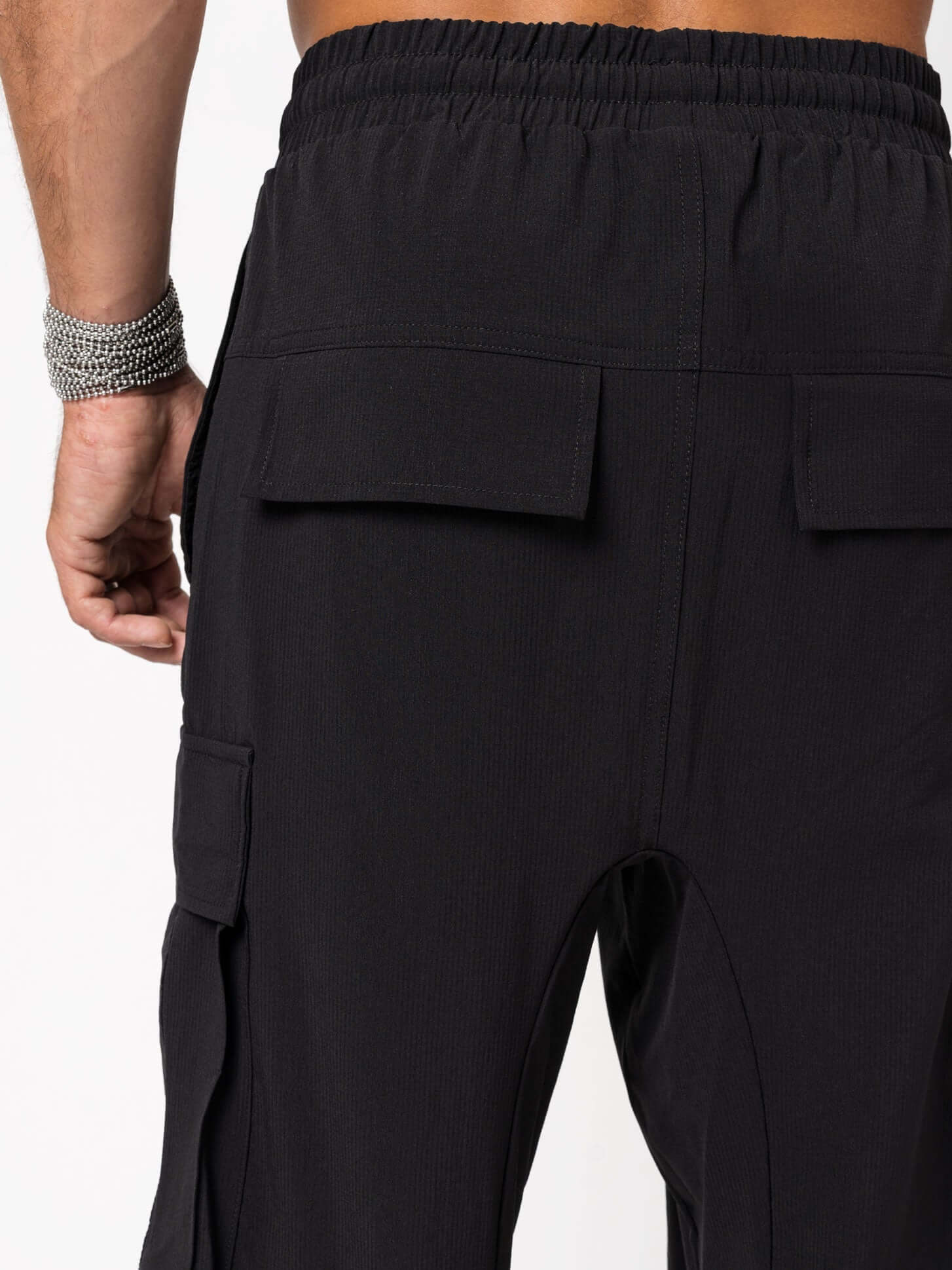 Wide fit cargo trousers