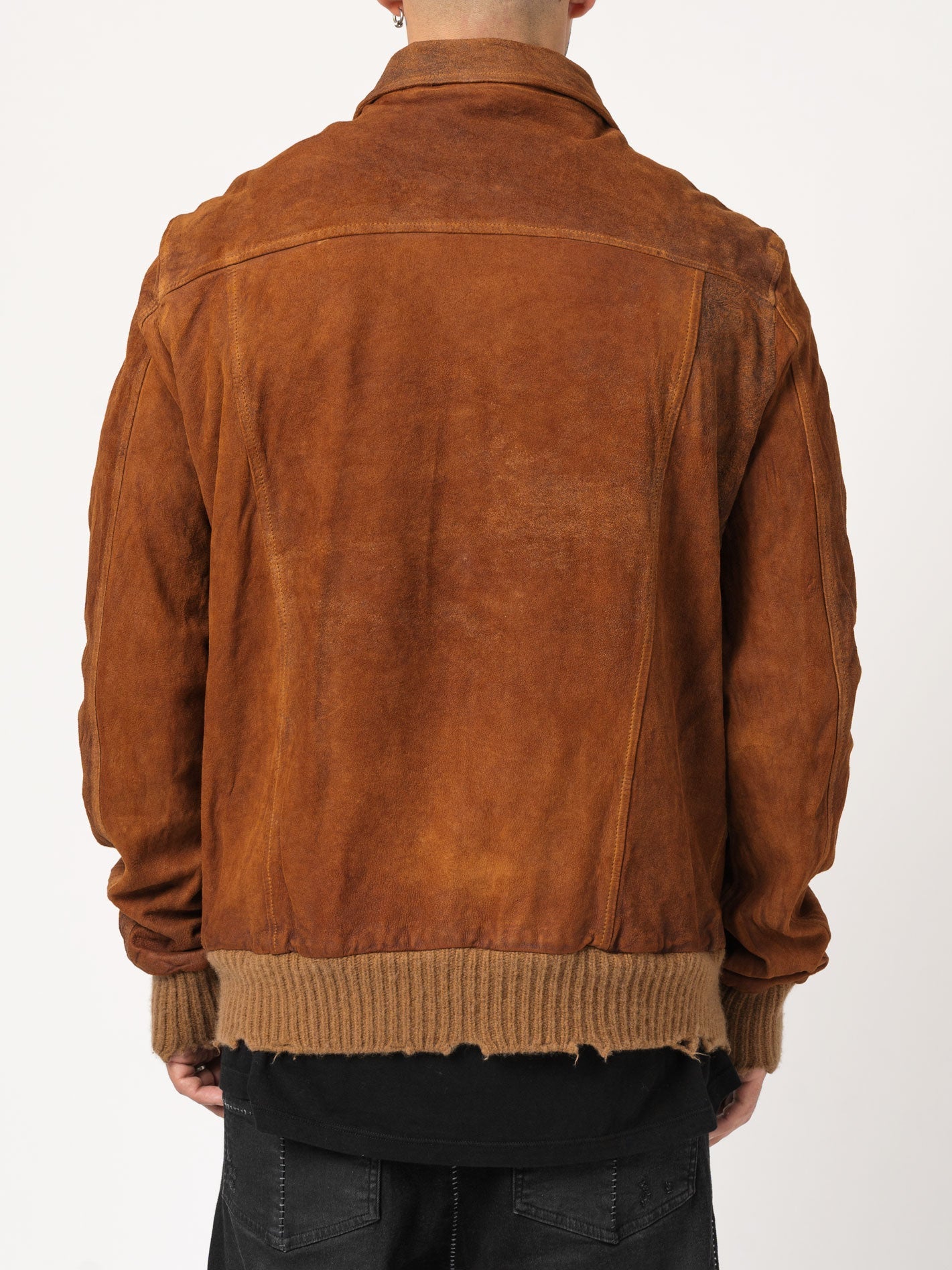 Brushed Lambskin Leather Jacket