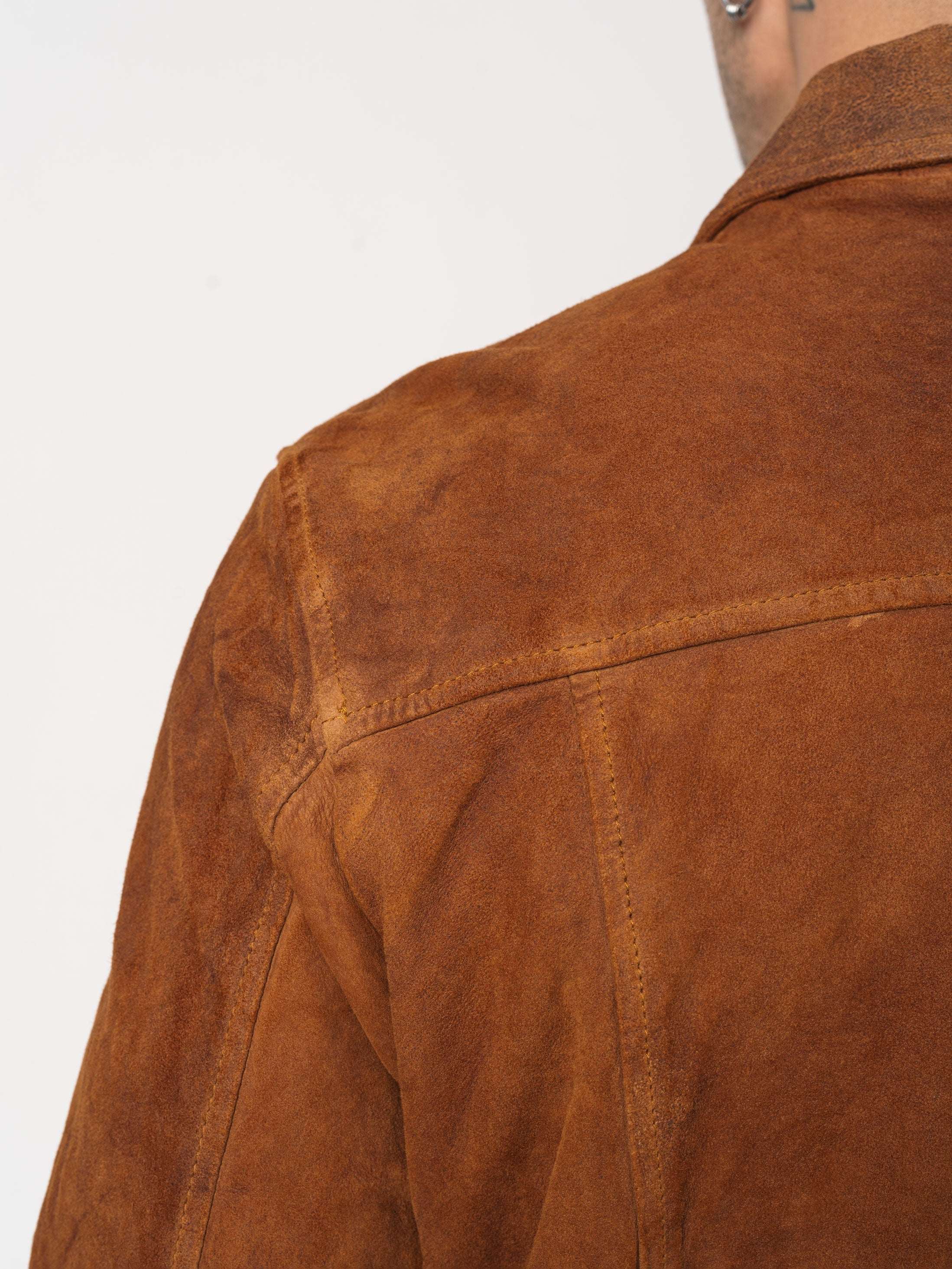 Brushed Lambskin Leather Jacket