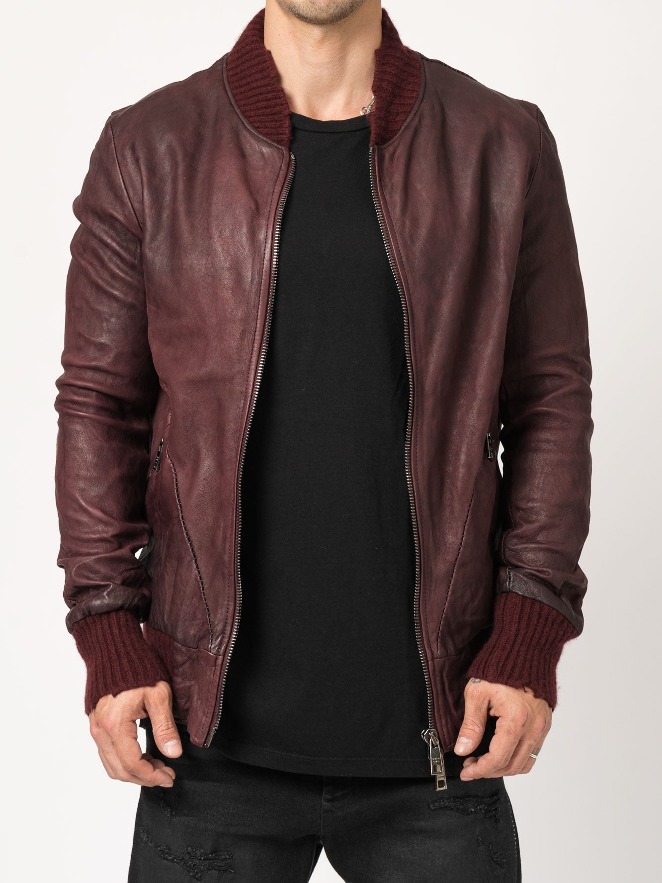 Leather Bomber