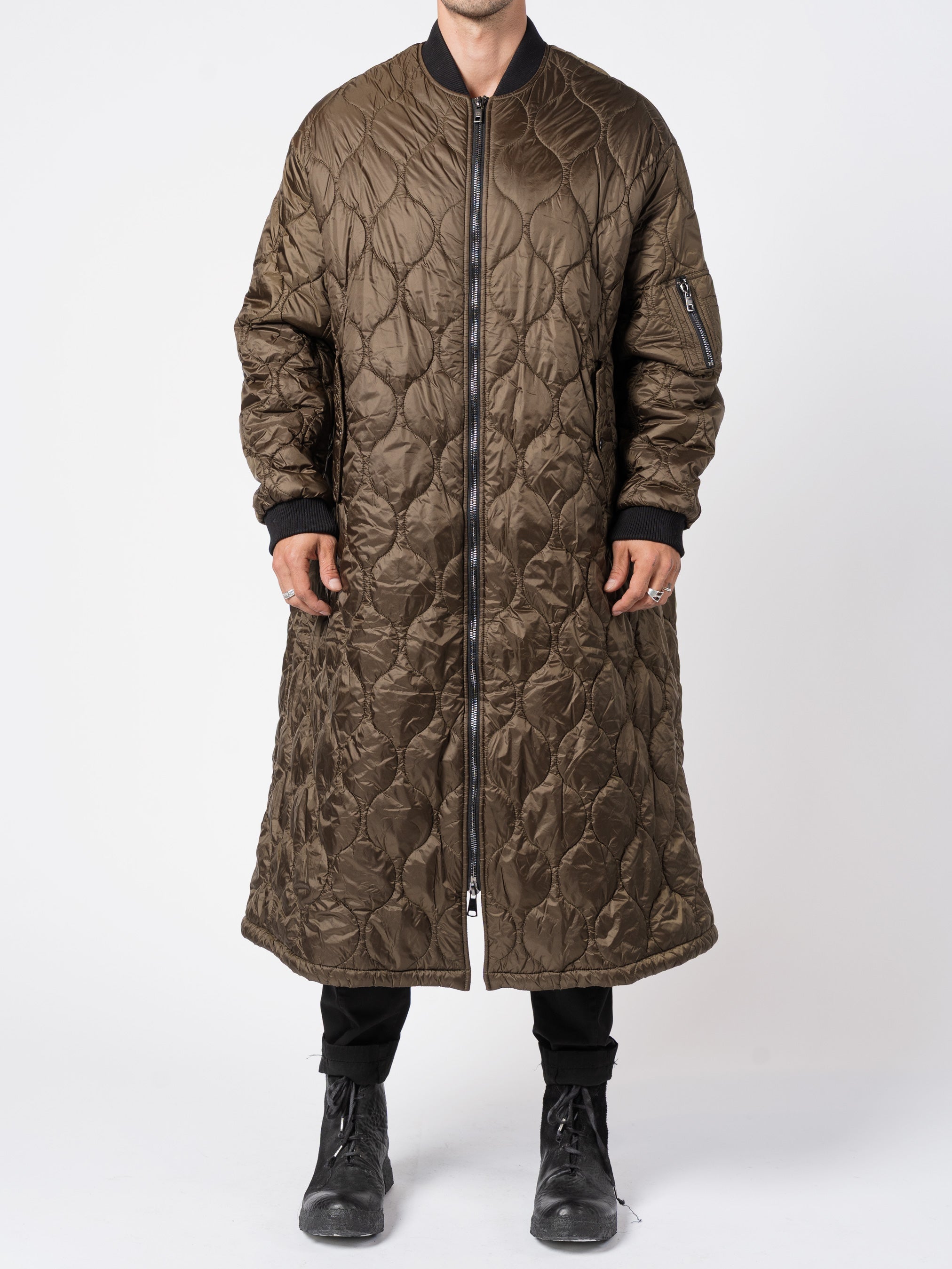 Quilted Nylon Bomber