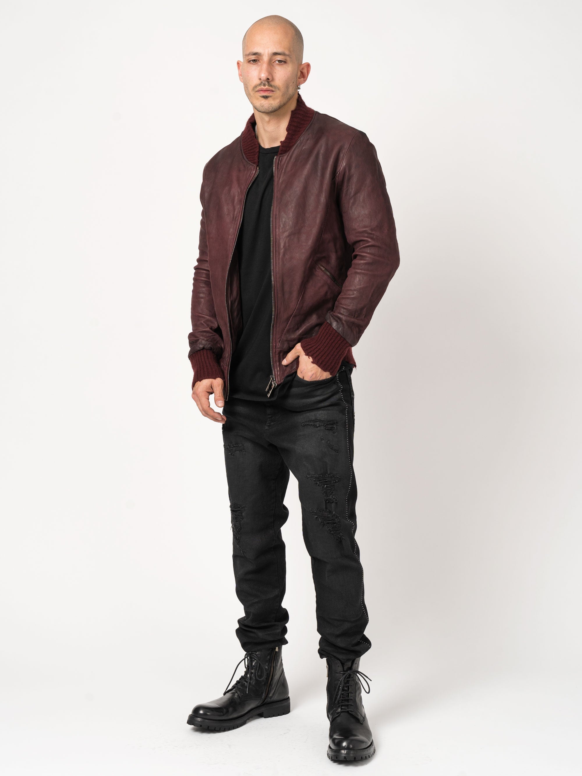 Leather Bomber