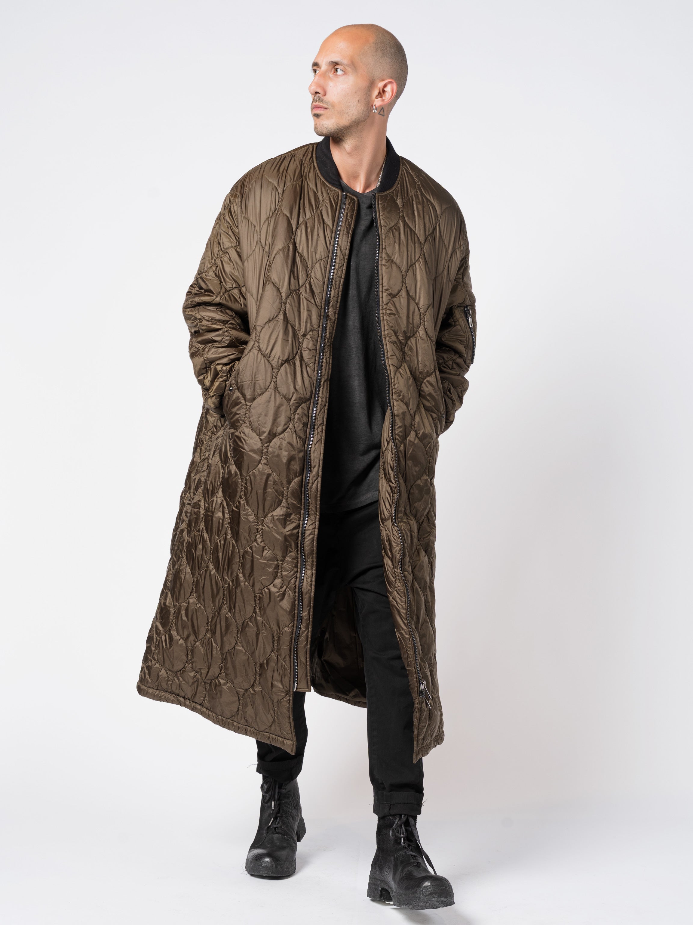 Quilted Nylon Bomber