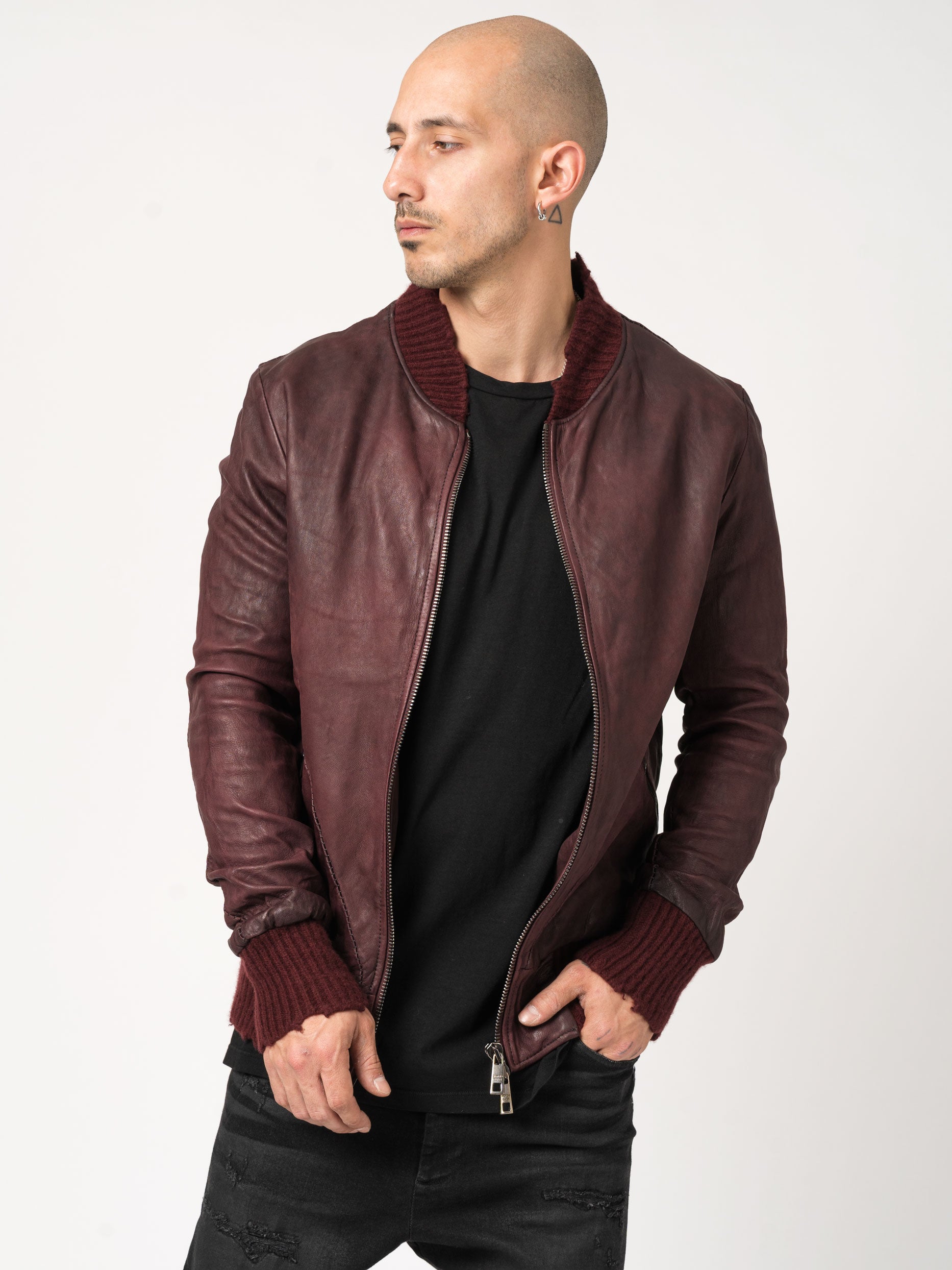 Leather Bomber