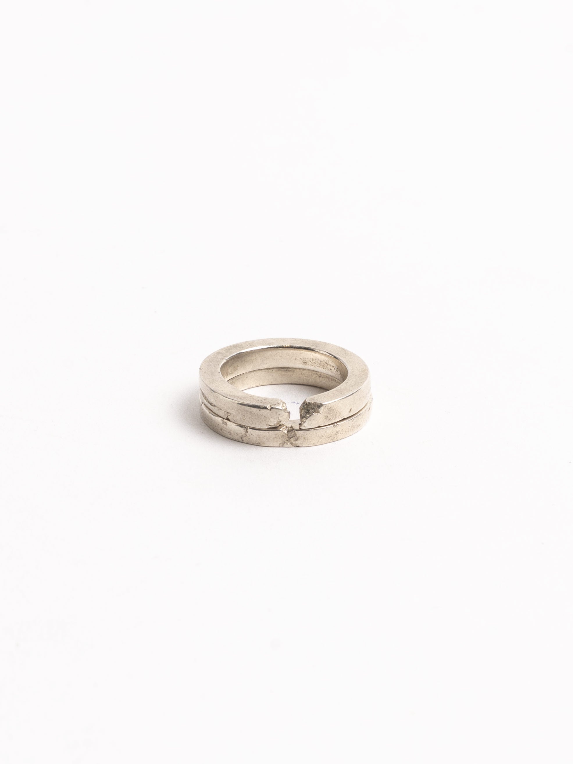 Silver Duo Band Ring