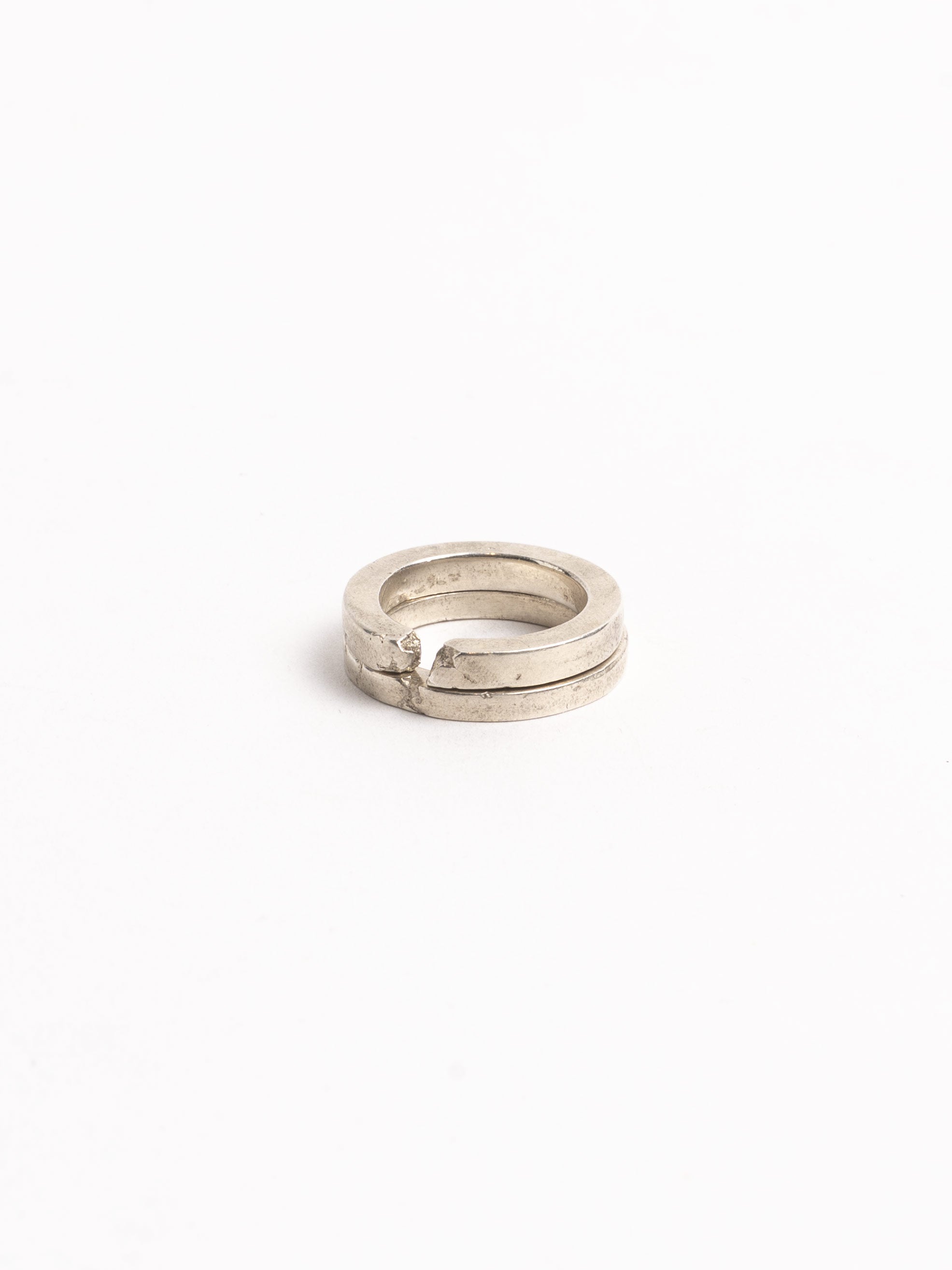 Silver Duo Band Ring