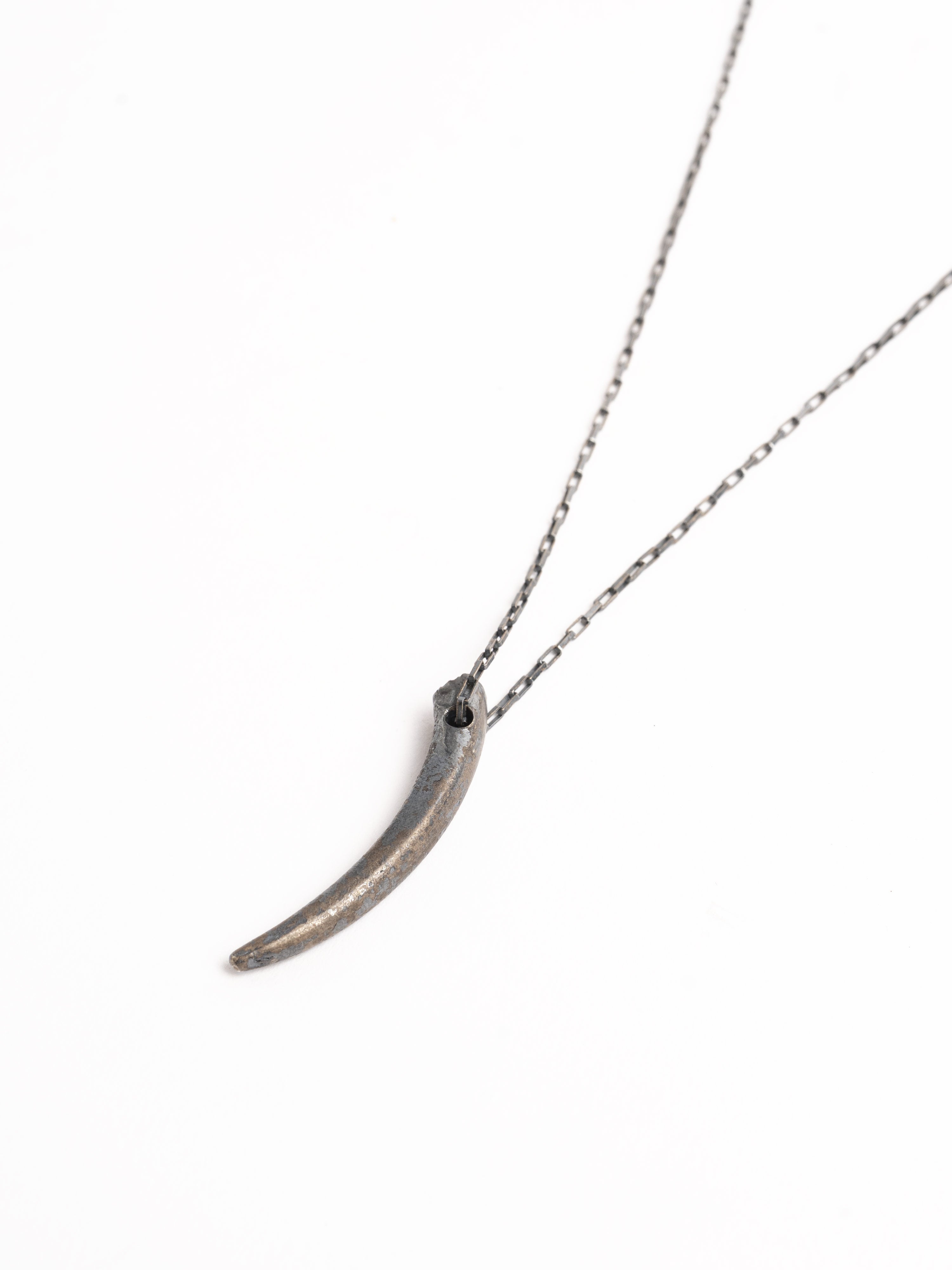 Blood Garnet Horn Necklace