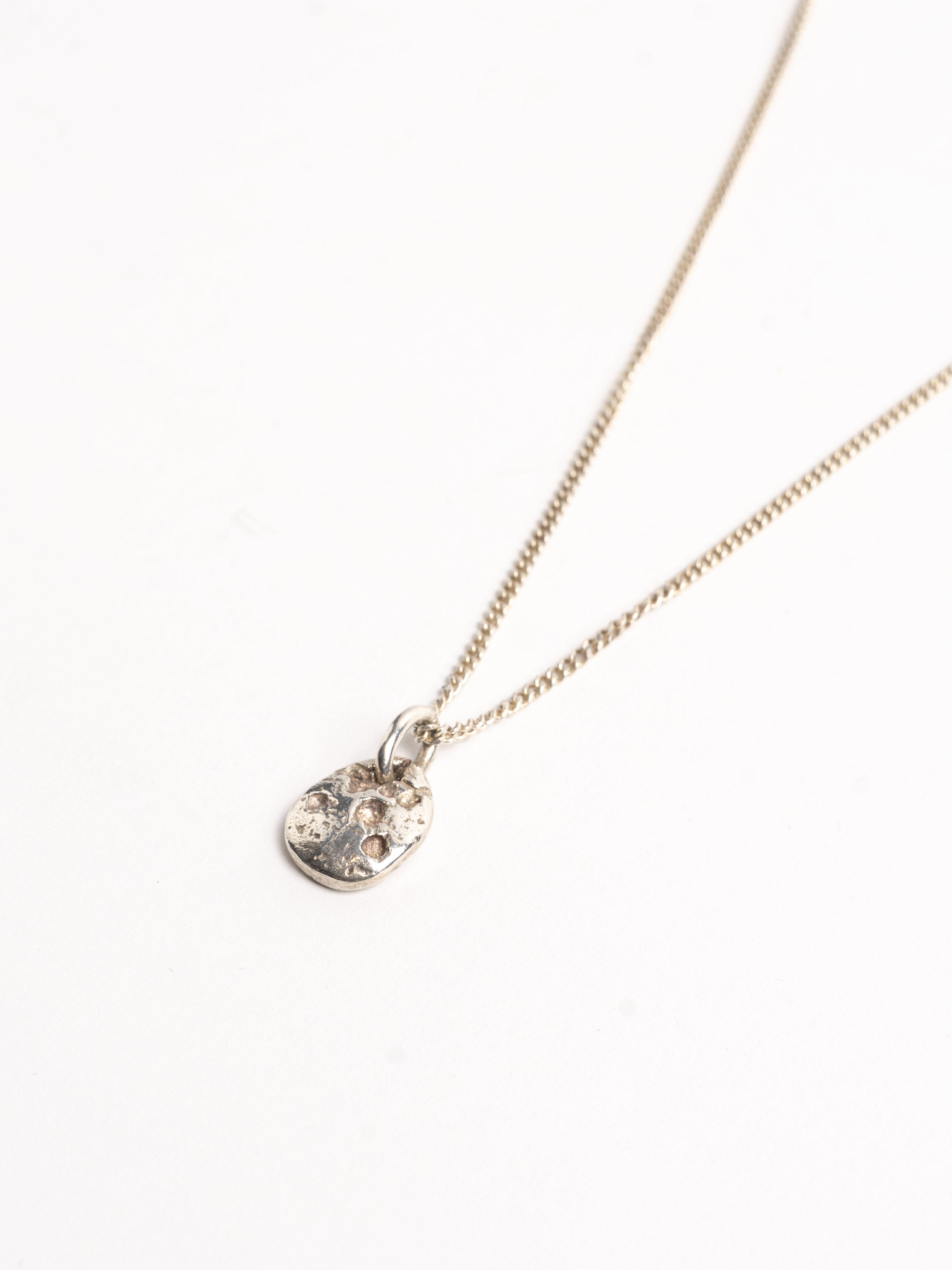 Moonscape Silver Necklace